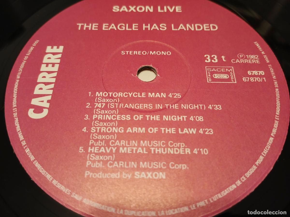 Discos de vinilo: Saxon &ndash; The Eagle Has Landed (Live)- (1982) LP disco vinilo - Foto 3