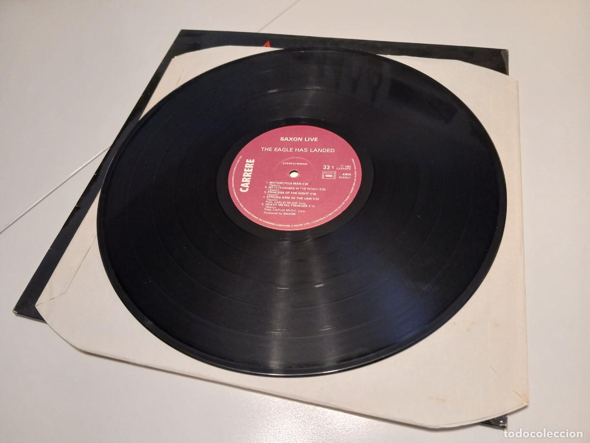 Discos de vinilo: Saxon &ndash; The Eagle Has Landed (Live)- (1982) LP disco vinilo - Foto 4