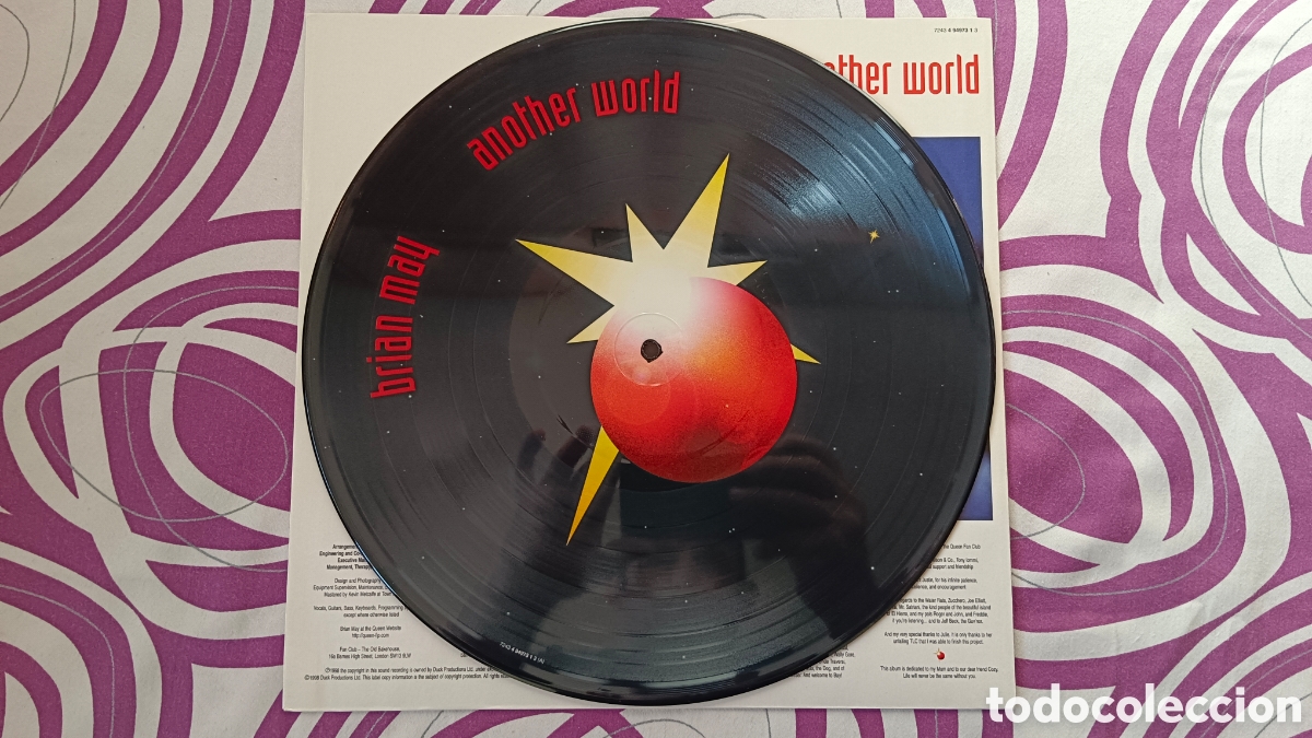 Discos de vinilo: Brian May - Another World Picture Disc - Foto 2
