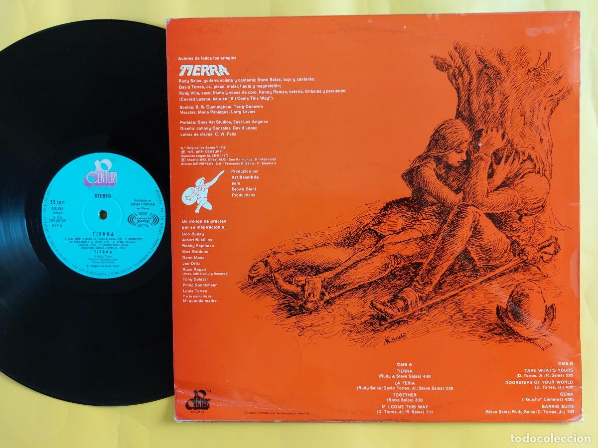 Discos de vinilo: TIERRA - LP Spain 1&ordf; ED. * MINT * 20 CENTURY S-30.059 * A&Ntilde;O 1973 - Foto 2