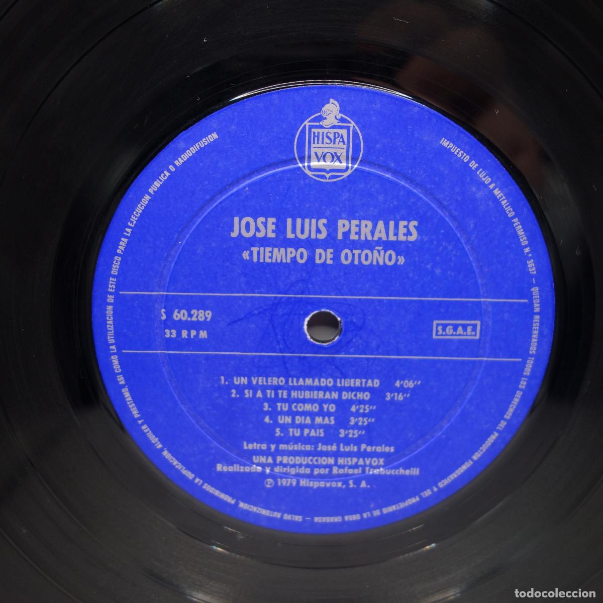 Discos de vinilo: JOSE LUIS PERALES - TIEMPO DE OTO&Ntilde;O - Foto 5