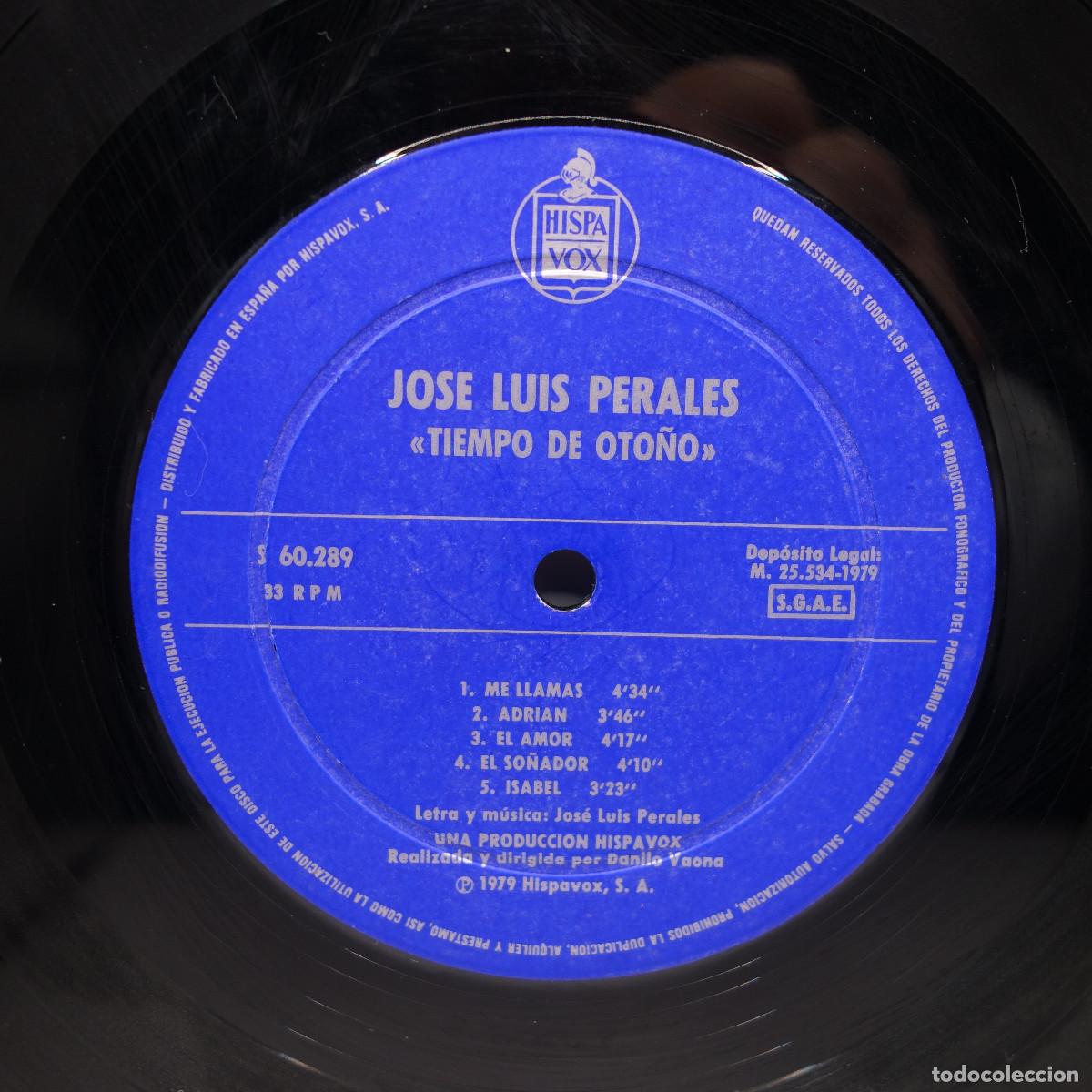 Discos de vinilo: JOSE LUIS PERALES - TIEMPO DE OTO&Ntilde;O - Foto 7
