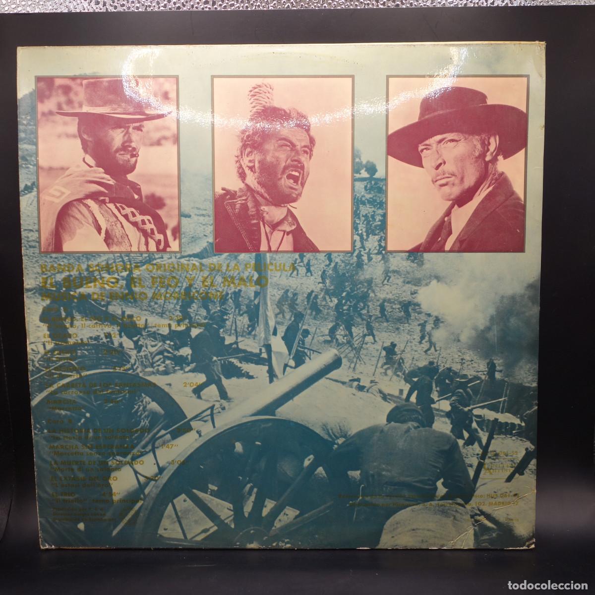 Discos de vinilo: EL BUENO EL FEO Y EL MALO - BSO - Foto 2