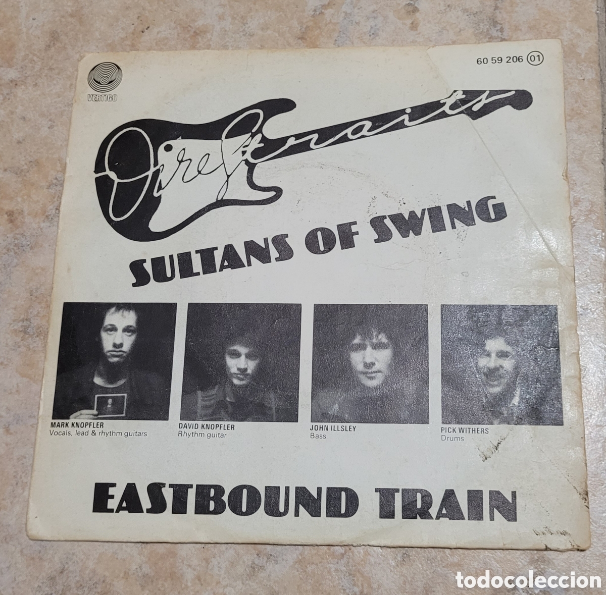 Discos de vinilo: Dire Straits Eastbound Train 7&rdquo; single - Foto 1