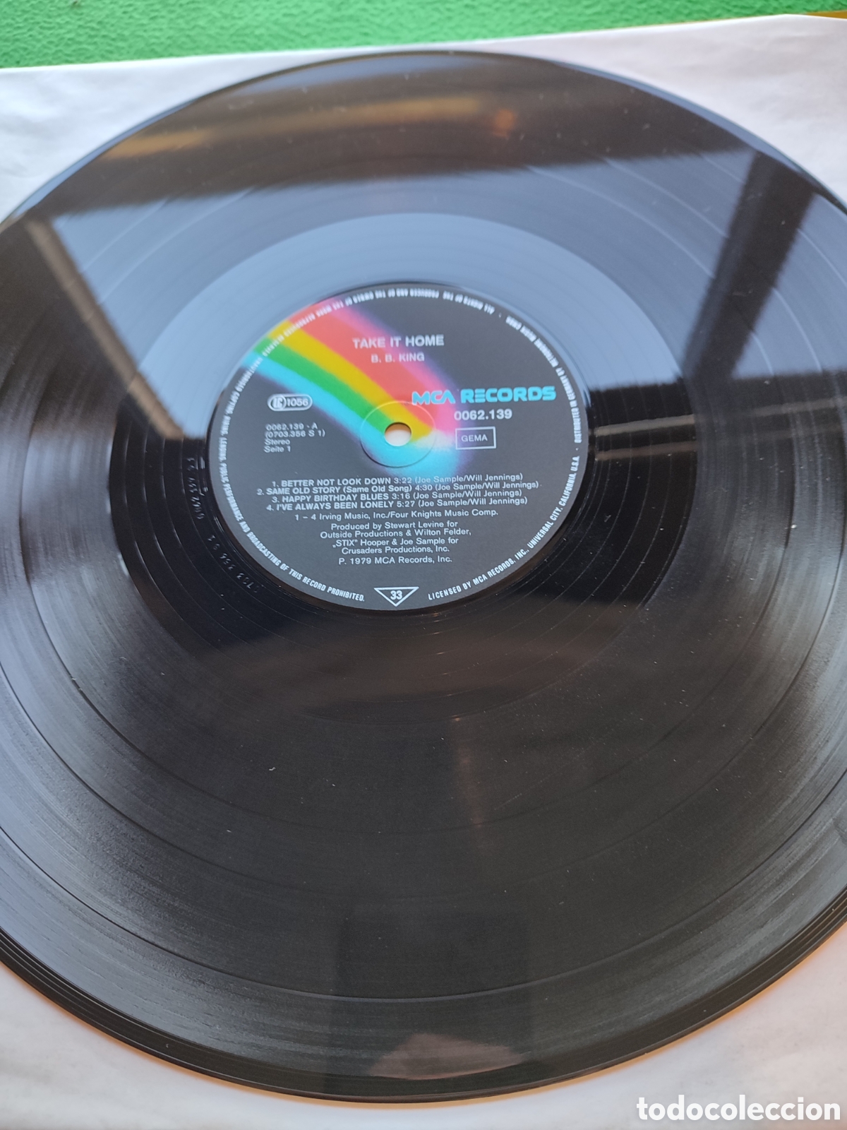 Discos de vinilo: B. B. king - Take it home Edici&oacute;n alemana - Foto 2