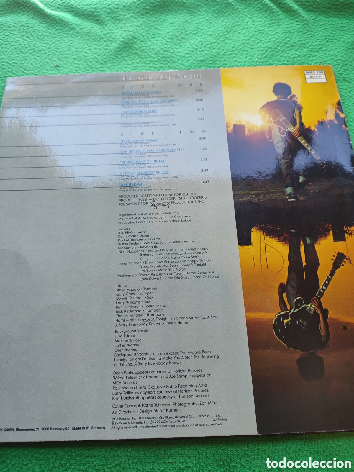 Discos de vinilo: B. B. king - Take it home Edici&oacute;n alemana - Foto 3