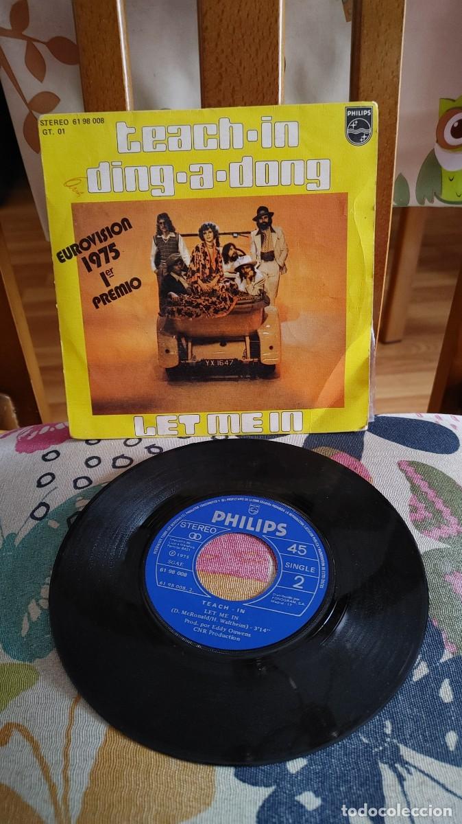 Discos de vinilo: TEACH IN-SINGLE DING A DONG-EUROVISION 1975 - Foto 1