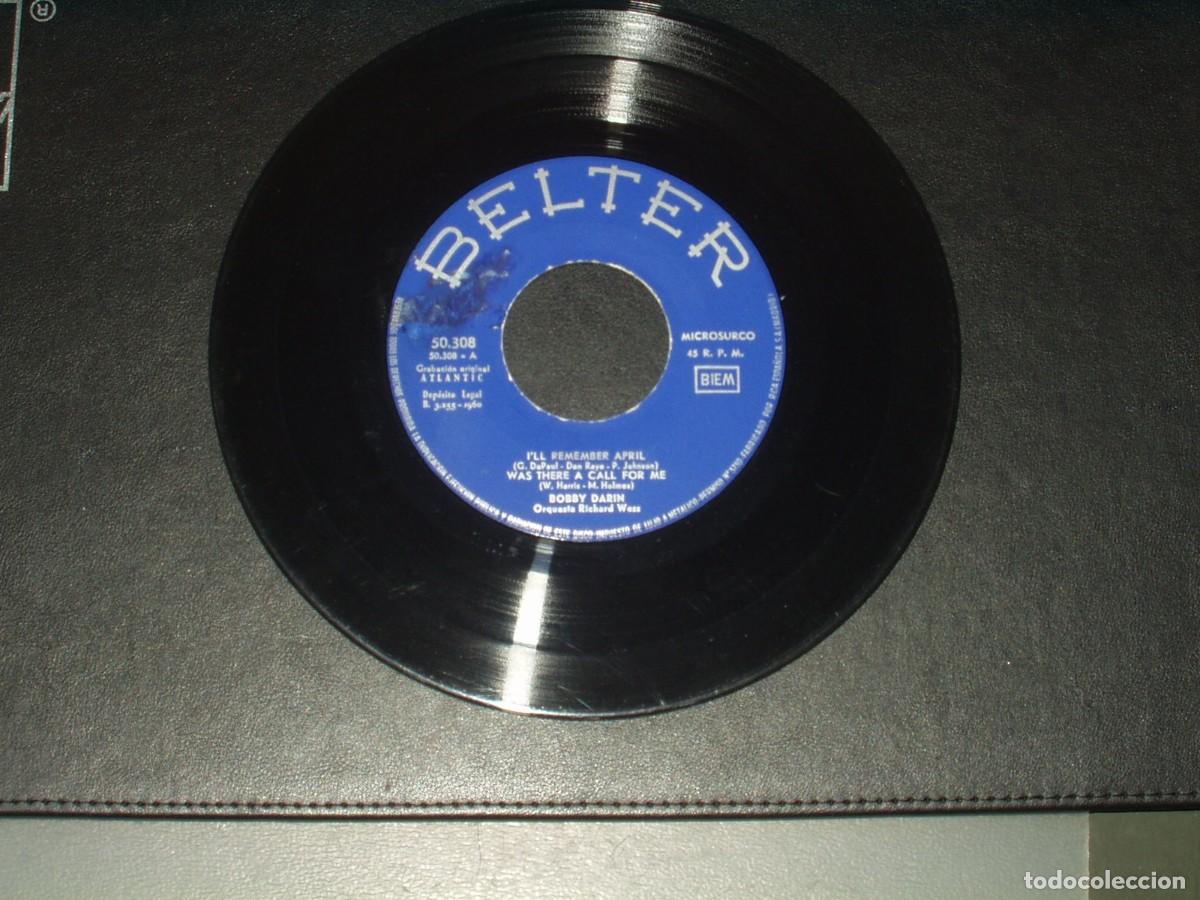 Discos de vinilo: BOBBY DARIN EP ILL REMEMBER APRIL+3 - Foto 3