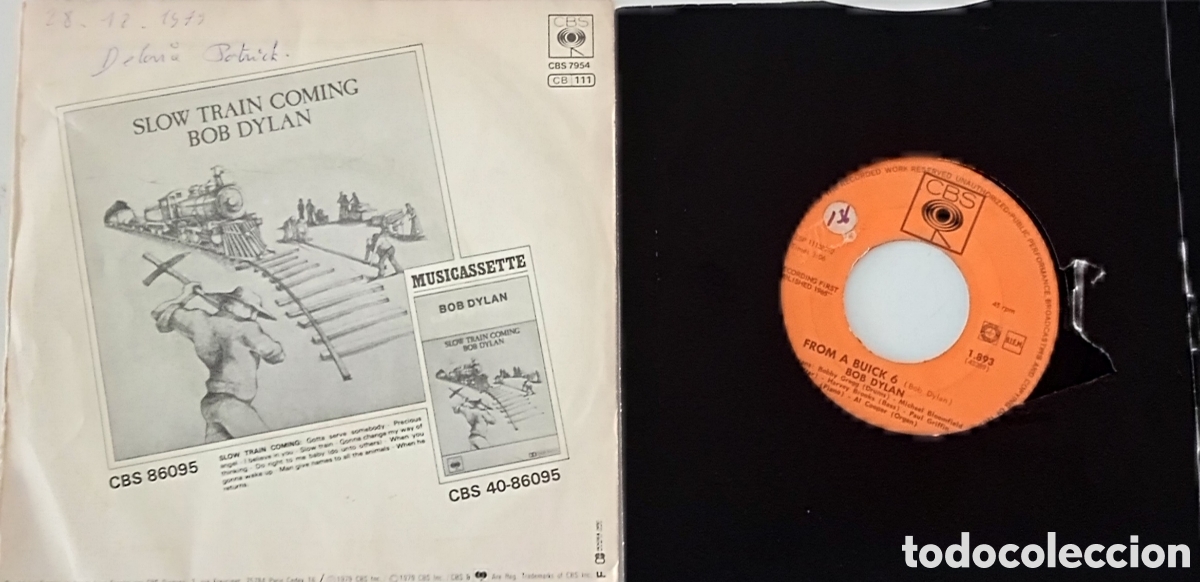 Discos de vinilo: BOB DYLAN - lote de 2 discos de vinilo single - Foto 2