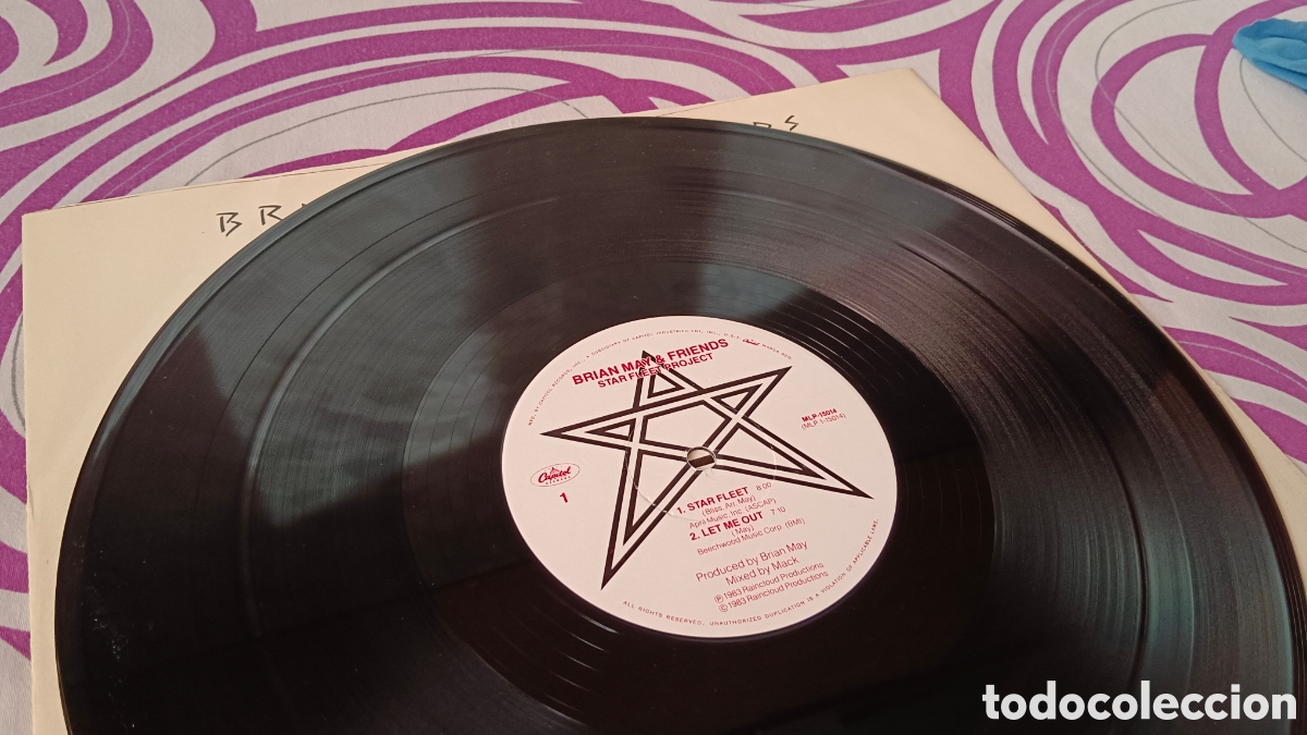 Discos de vinilo: Brian May + Friends &ndash; Star Fleet Project US - Foto 3