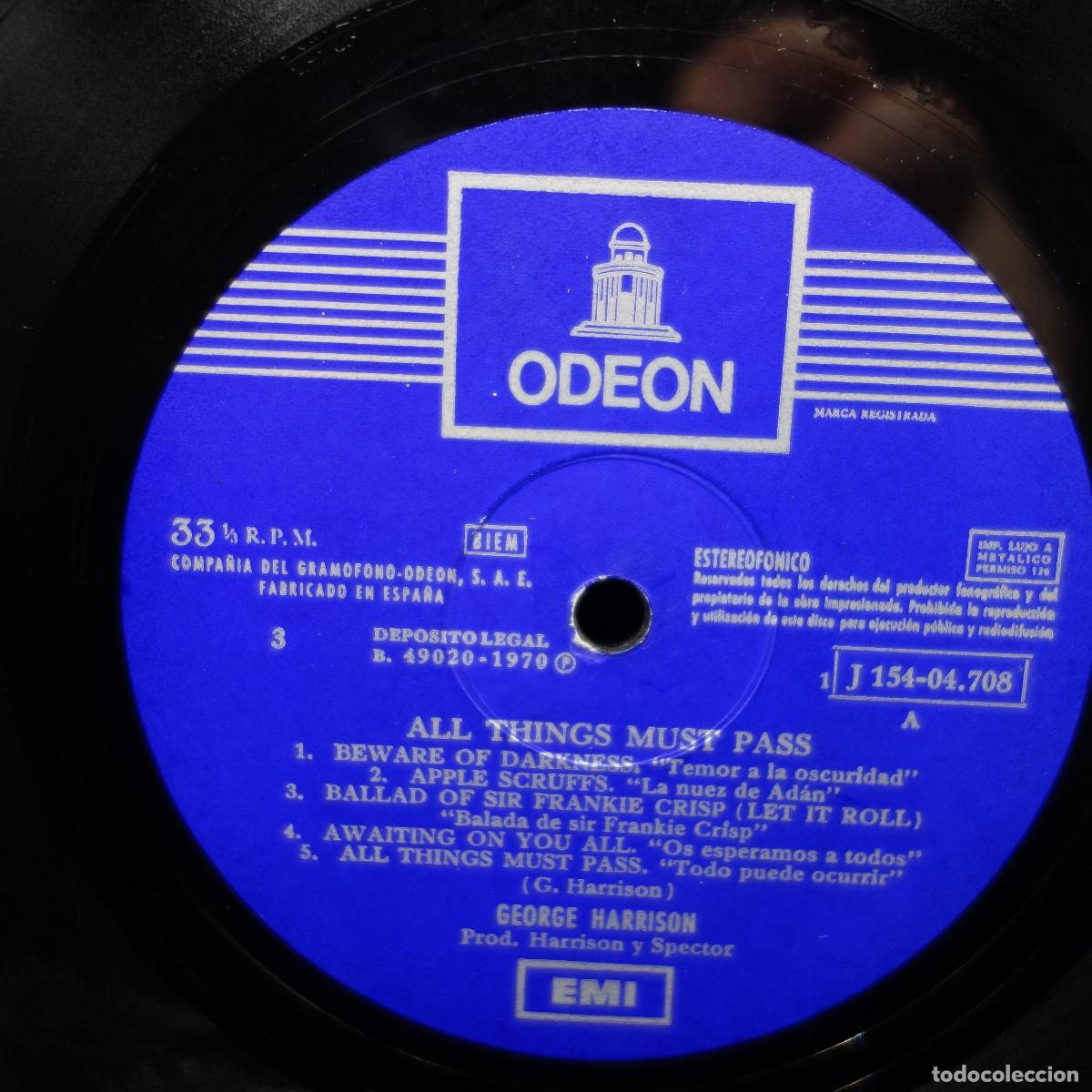Discos de vinilo: GEORGE HARRISON - ALL THINGS MUST PASS - Foto 19