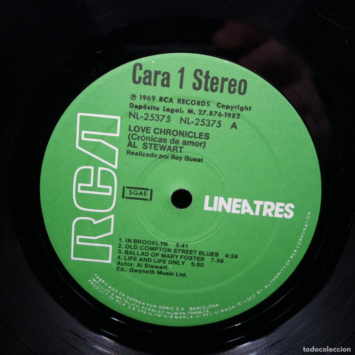Discos de vinilo: AL STEWART - LOVE CHRONICLES - Foto 4