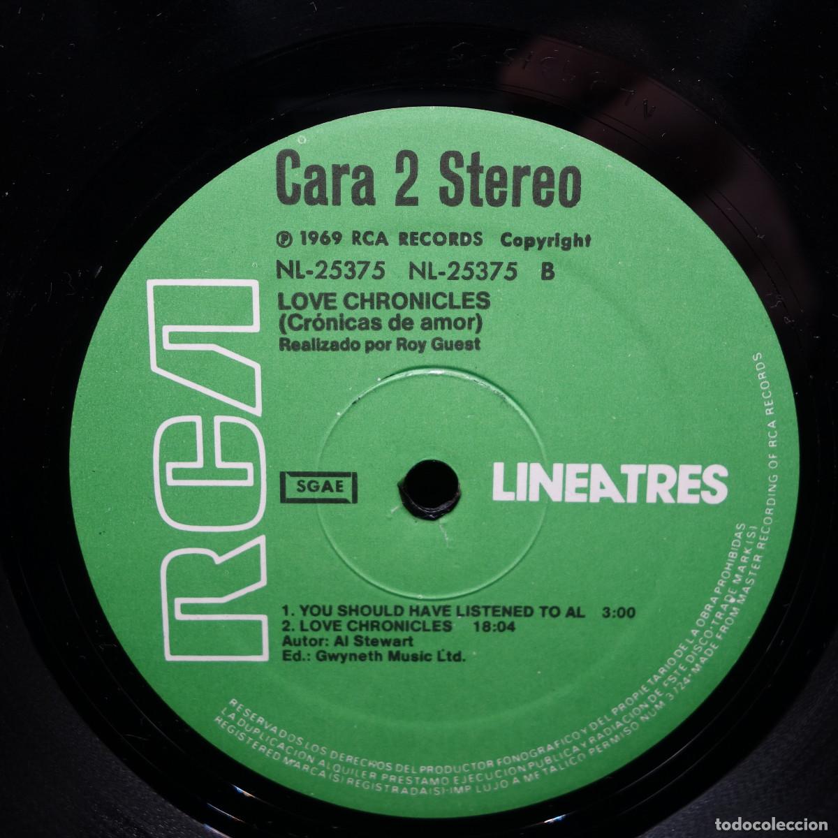 Discos de vinilo: AL STEWART - LOVE CHRONICLES - Foto 6