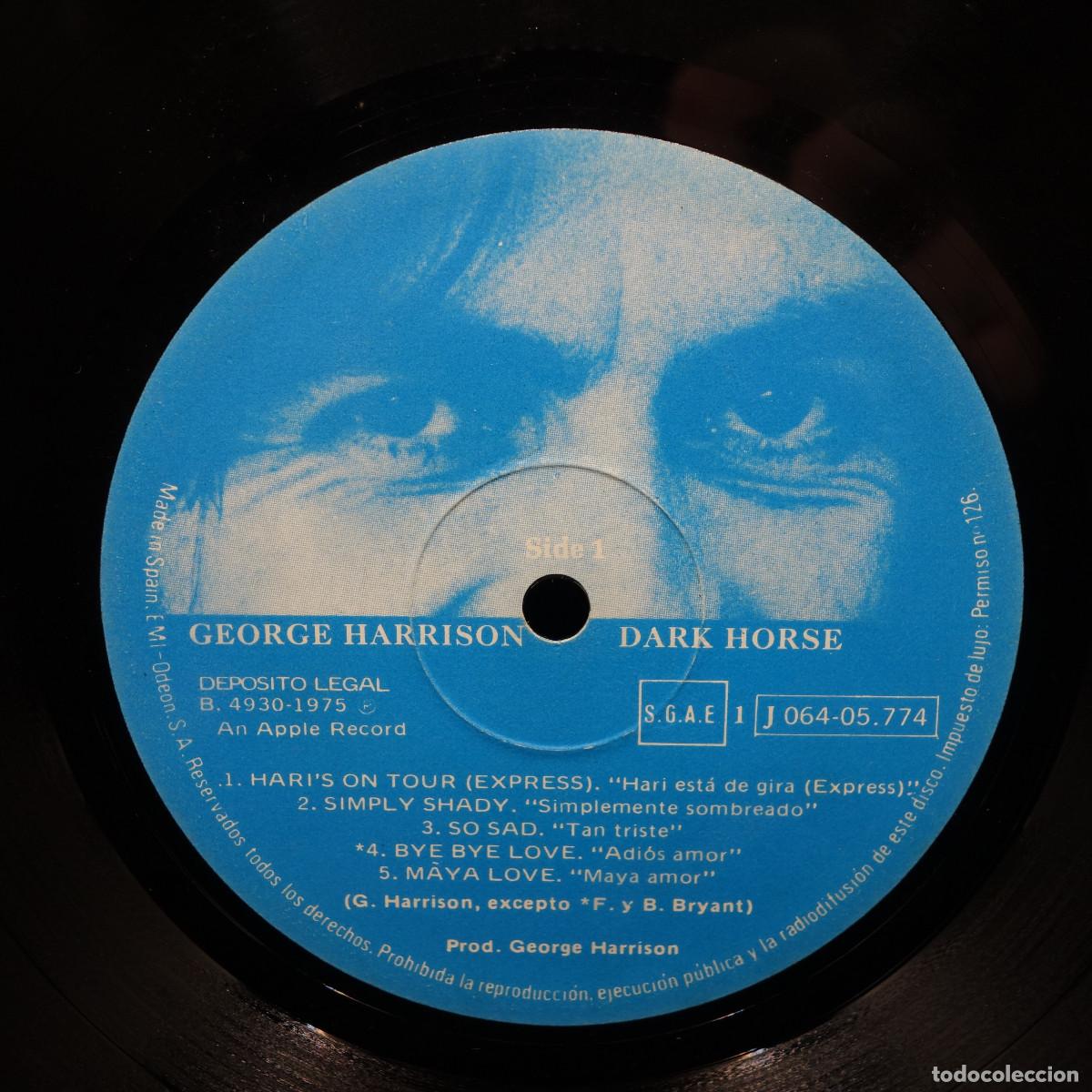 Discos de vinilo: GEORGE HARRISON - DARK HORSE - Foto 14