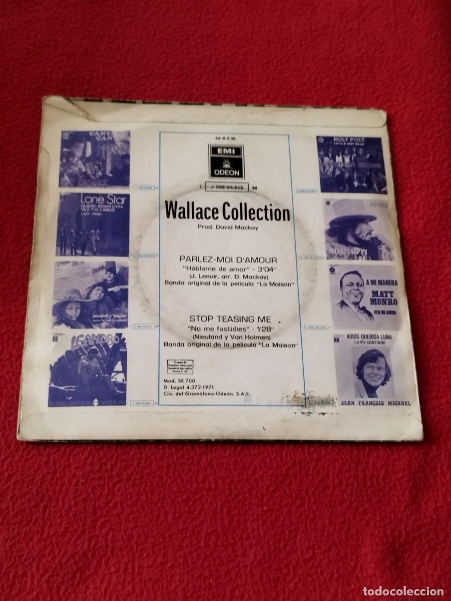 Discos de vinilo: Wallace Collection &ndash; Parlez-Moi DAmour. Single 7&rdquo;. - Foto 2
