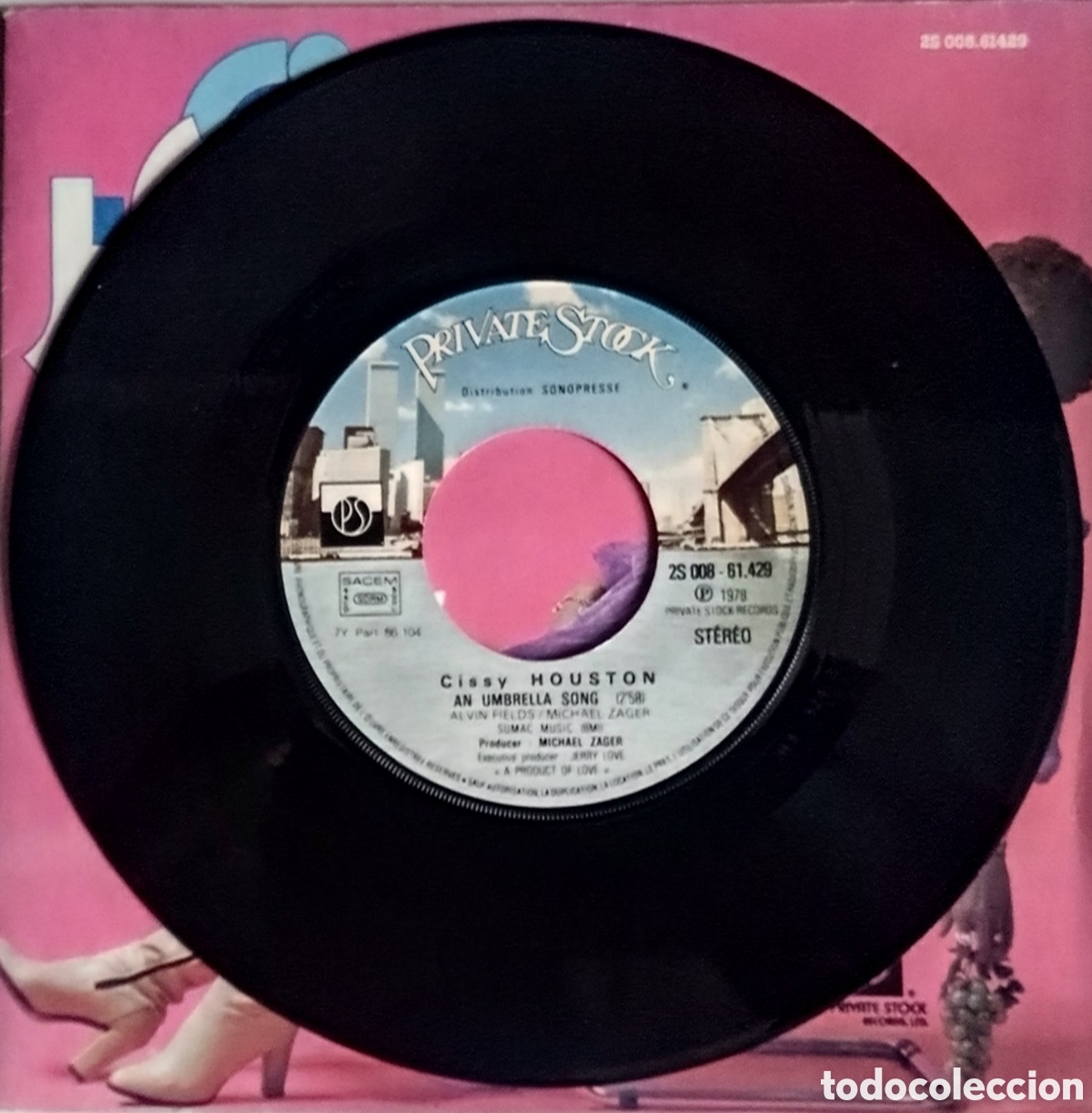 Discos de vinilo: CISSY HOUSTON - Think it over (1978) disco de vinilo single - Foto 5
