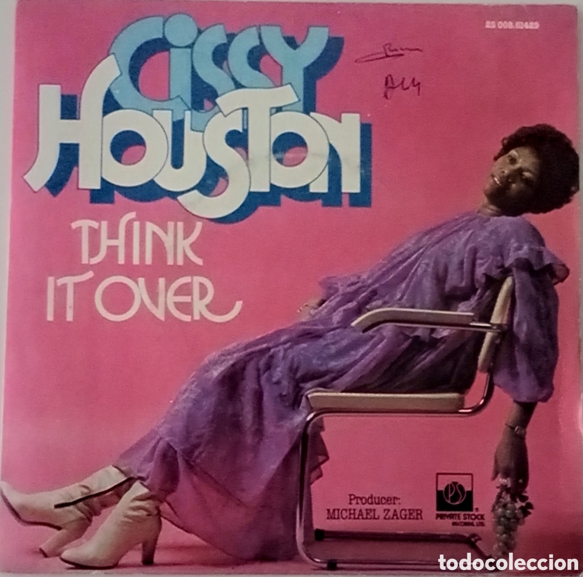 Discos de vinilo: CISSY HOUSTON - Think it over (1978) disco de vinilo single - Foto 1
