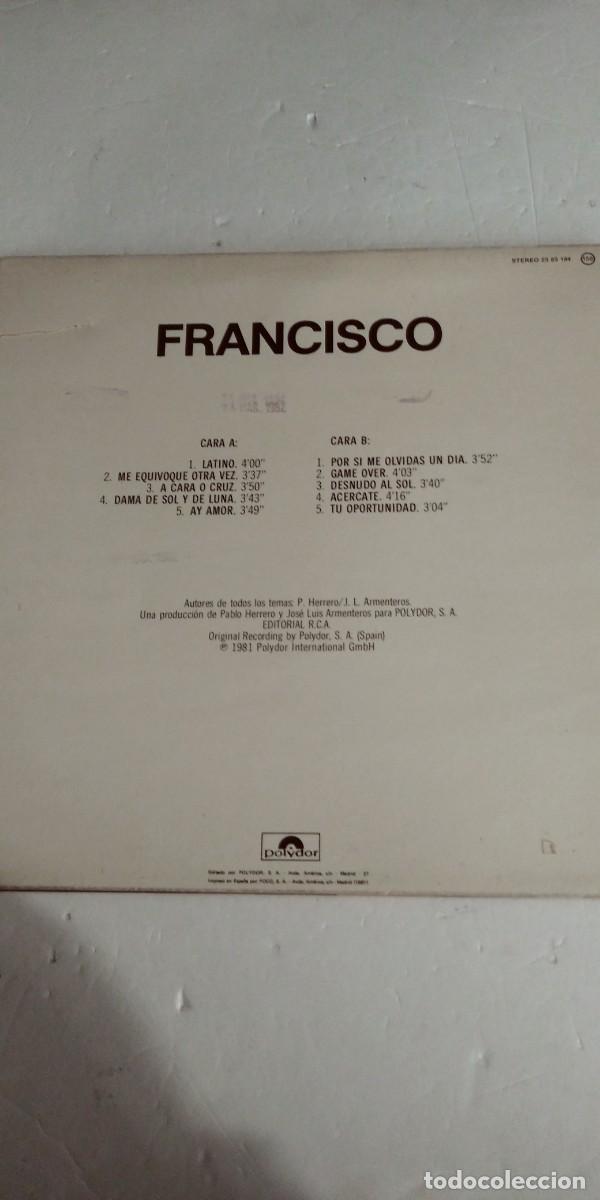 Discos de vinilo: Francisco Latino &Aacute;lbum - Foto 2