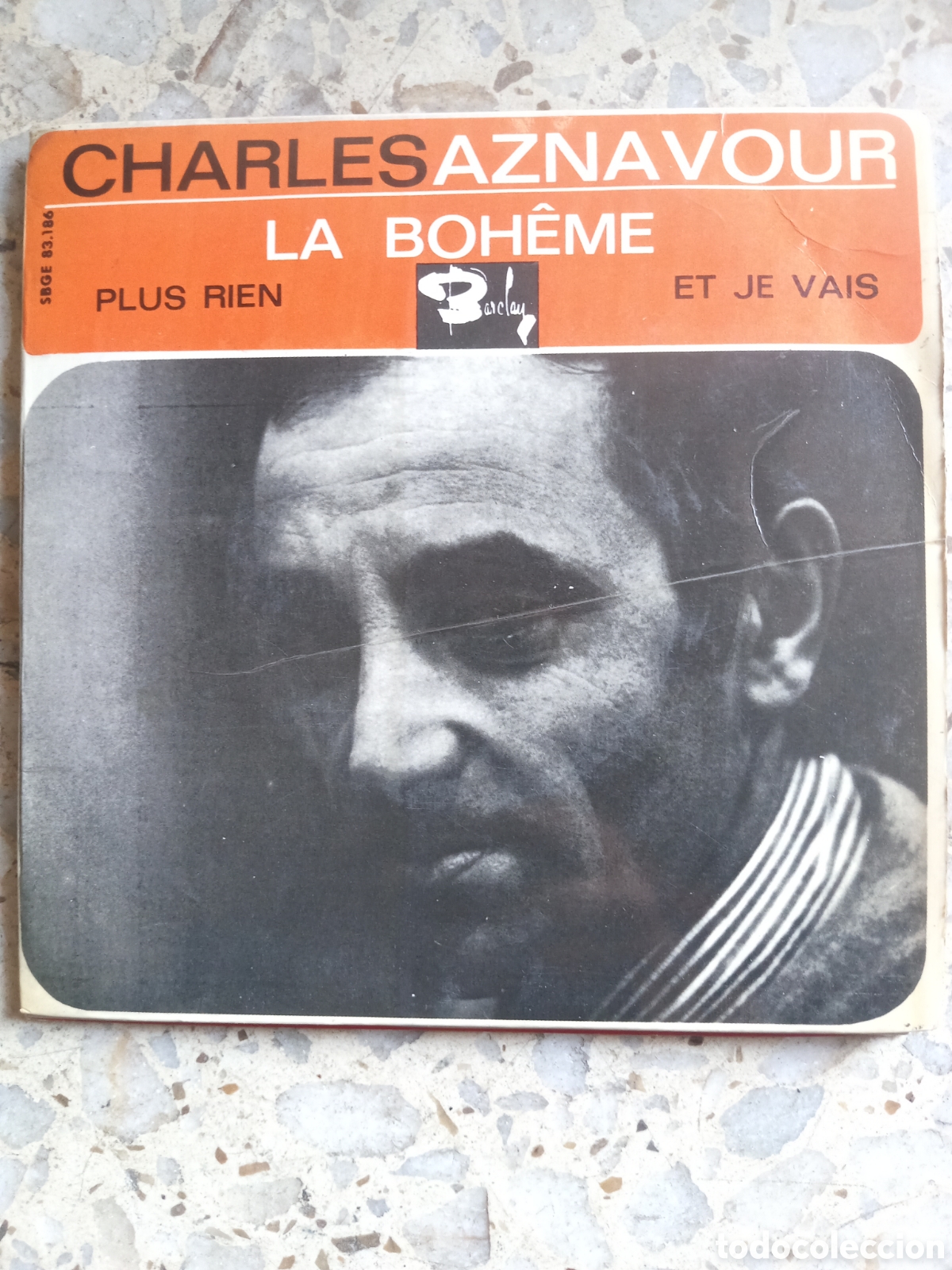 Discos de vinilo: EP CHARLES AZNAVOUR LA BOHEME1965 - Foto 1