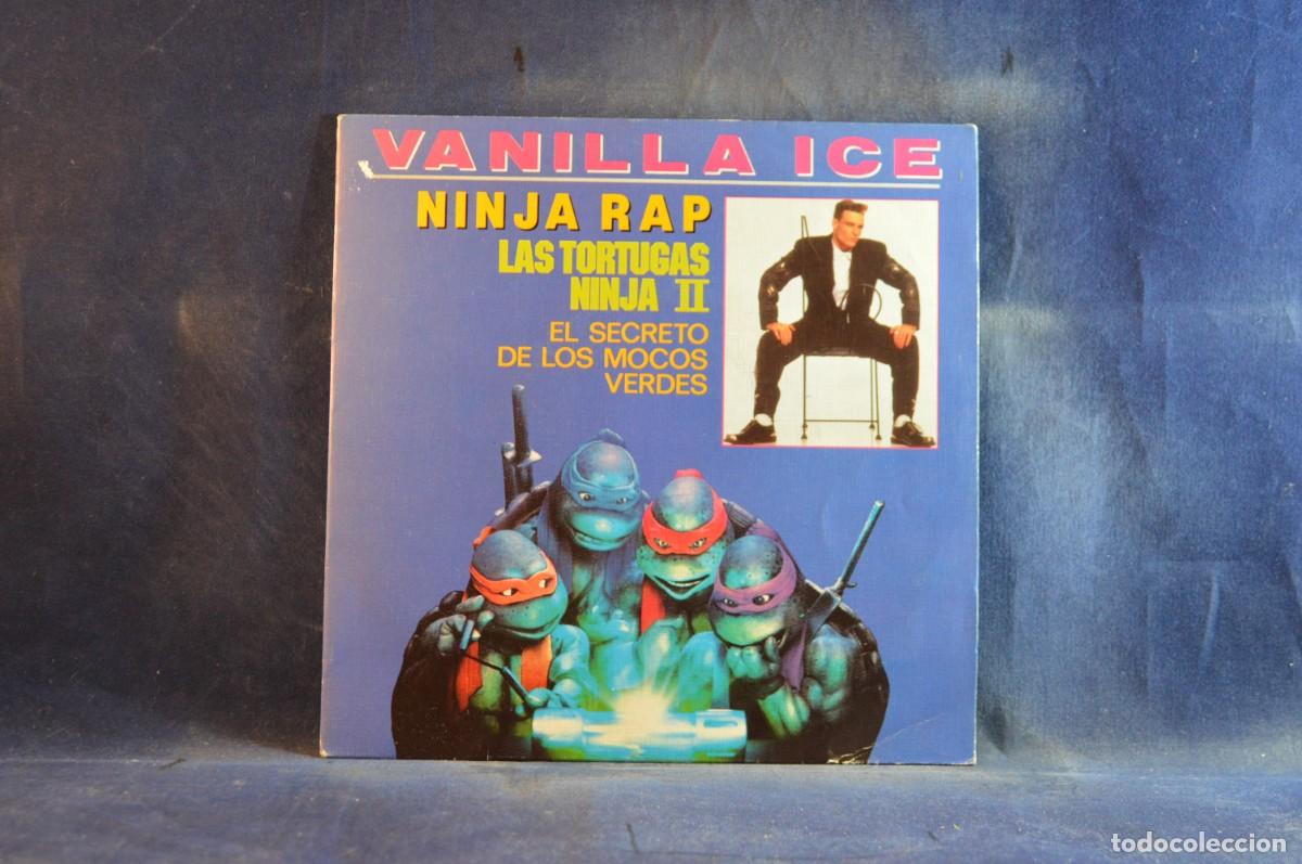 Discos de vinilo: VANILLA ICE - NINJA RAP - LAS TORTUGAS NINJA II - SINGLE - Foto 1