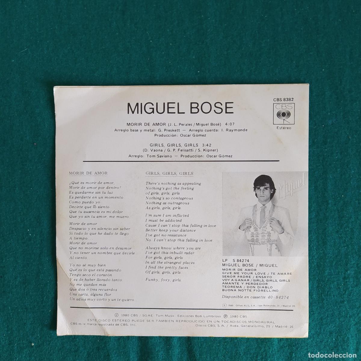 Discos de vinilo: Miguel &ndash; Morir De Amor - Foto 2