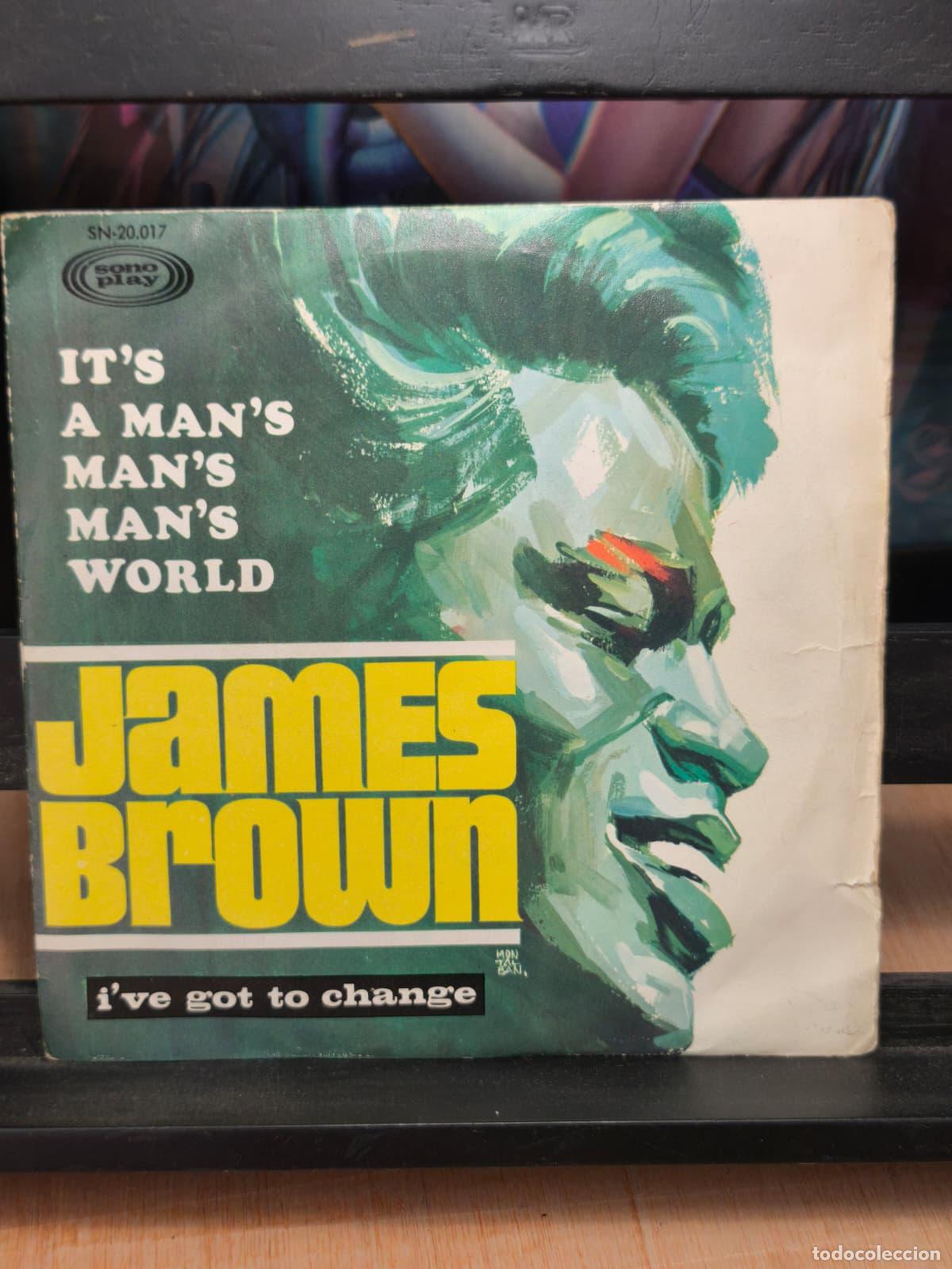 Discos de vinilo: SINGLE - JAMES BROWN - IT&acute;S A MAN&acute;S MAN&acute;S MAN&acute;S WORLD - Foto 1