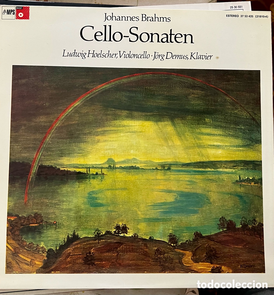 Discos de vinilo: Brahms, cello sonatas. Hoelscher - Foto 1