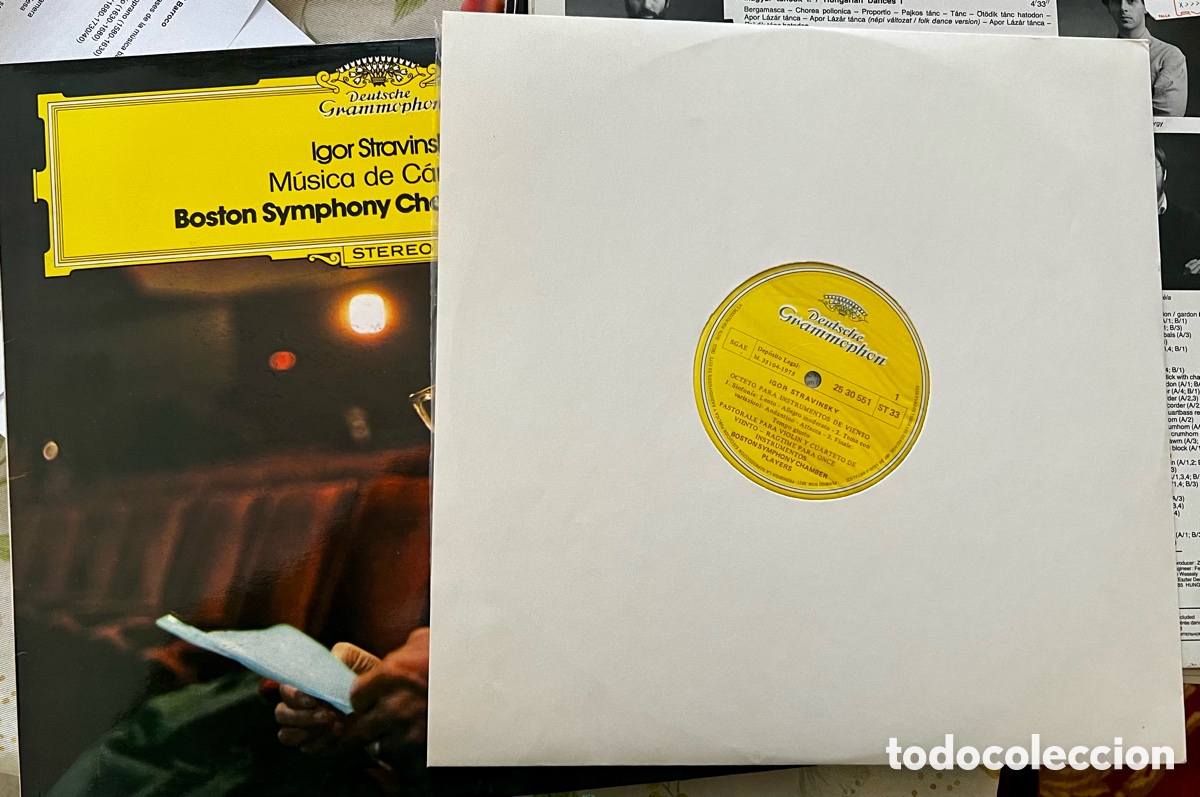 Discos de vinilo: Stravinsky, m&uacute;sica de c&aacute;mara - Foto 3