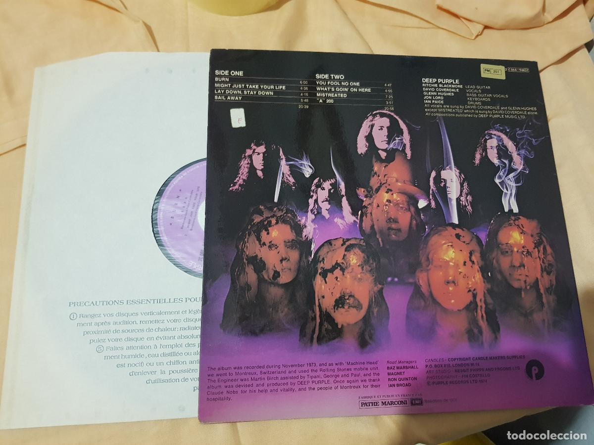Discos de vinilo: DEEP PURPLE-BURN-2 C 066-94837 - Foto 2
