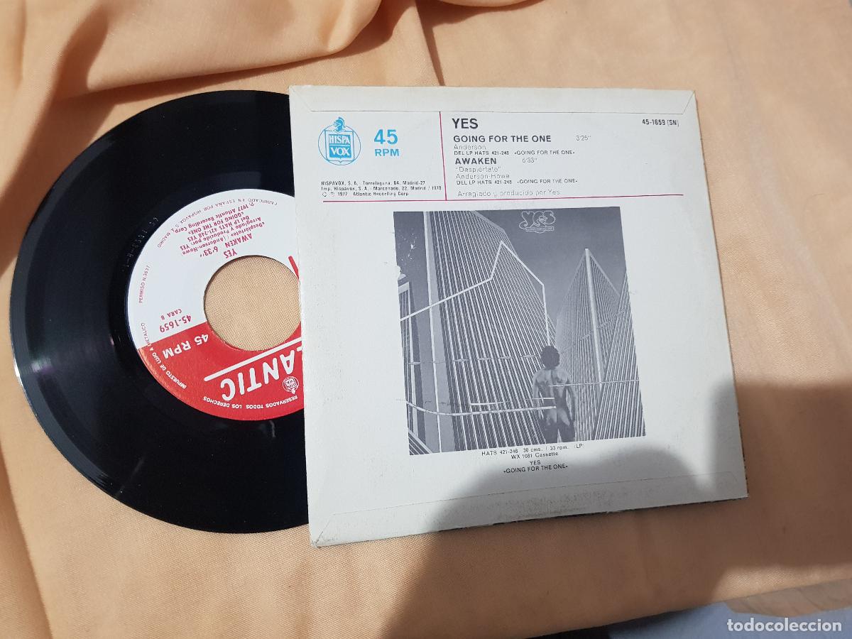 Discos de vinilo: YES GOING FOR THE ONE-45-1659 - Foto 2