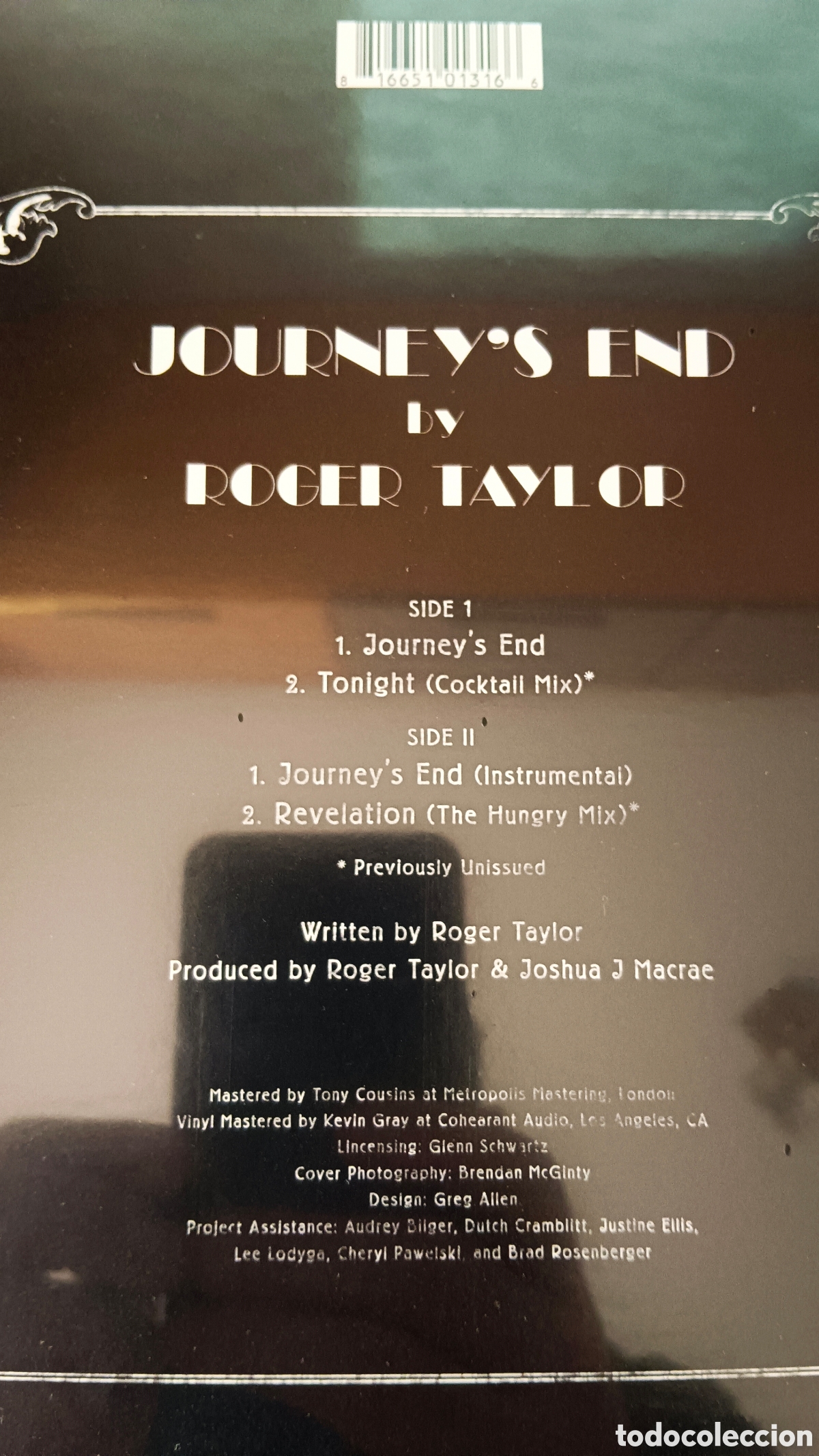 Discos de vinilo: Roger Taylor &ndash; Journeys End Edici&oacute;n Limitada EP - Foto 4