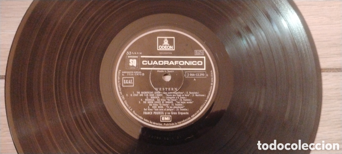 Discos de vinilo: FRANCK POURCEL-WESTERN-LP-ODEON/SPAIN-IB - Foto 4