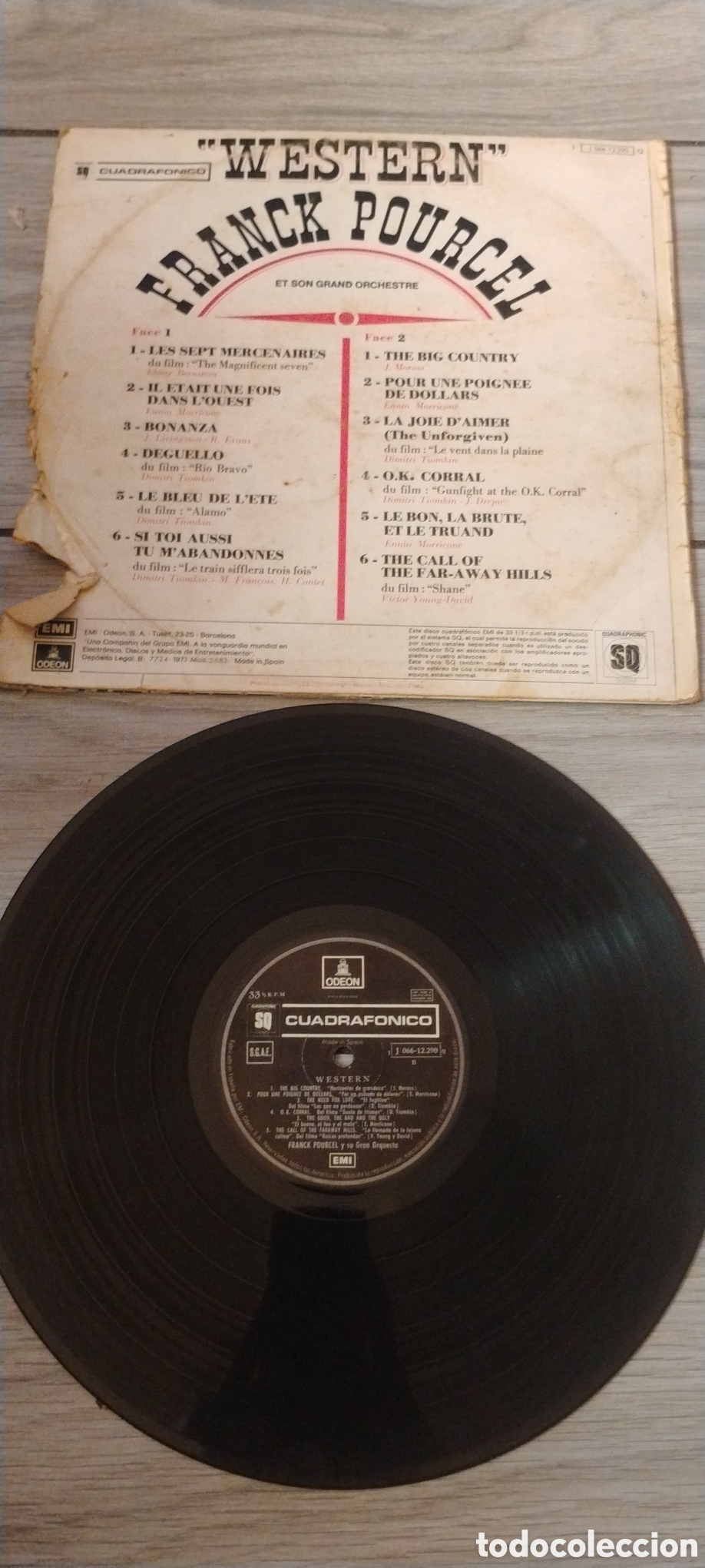 Discos de vinilo: FRANCK POURCEL-WESTERN-LP-ODEON/SPAIN-IB - Foto 5