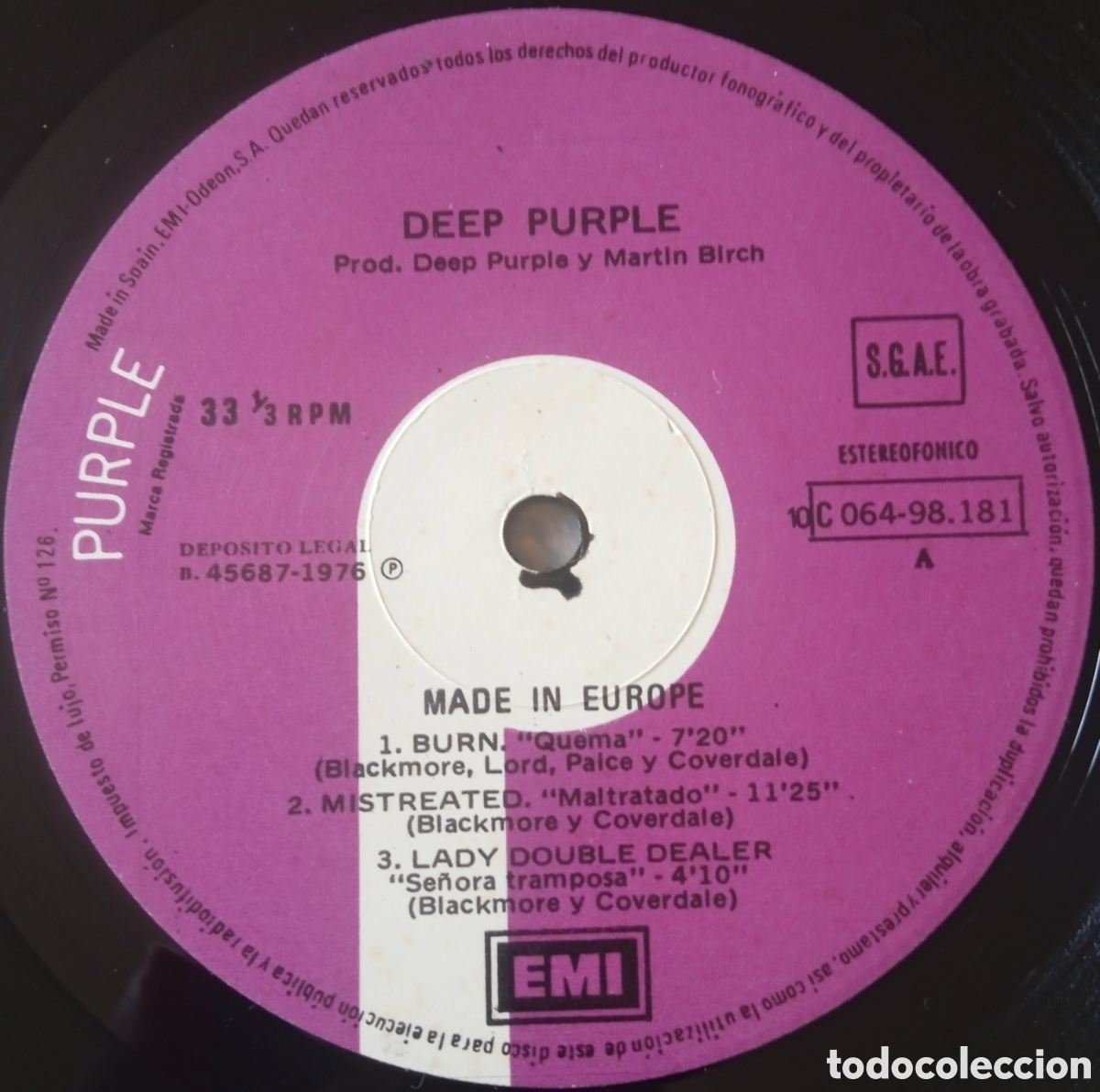 Discos de vinilo: Disco de vinilo Deep Purple - Foto 4