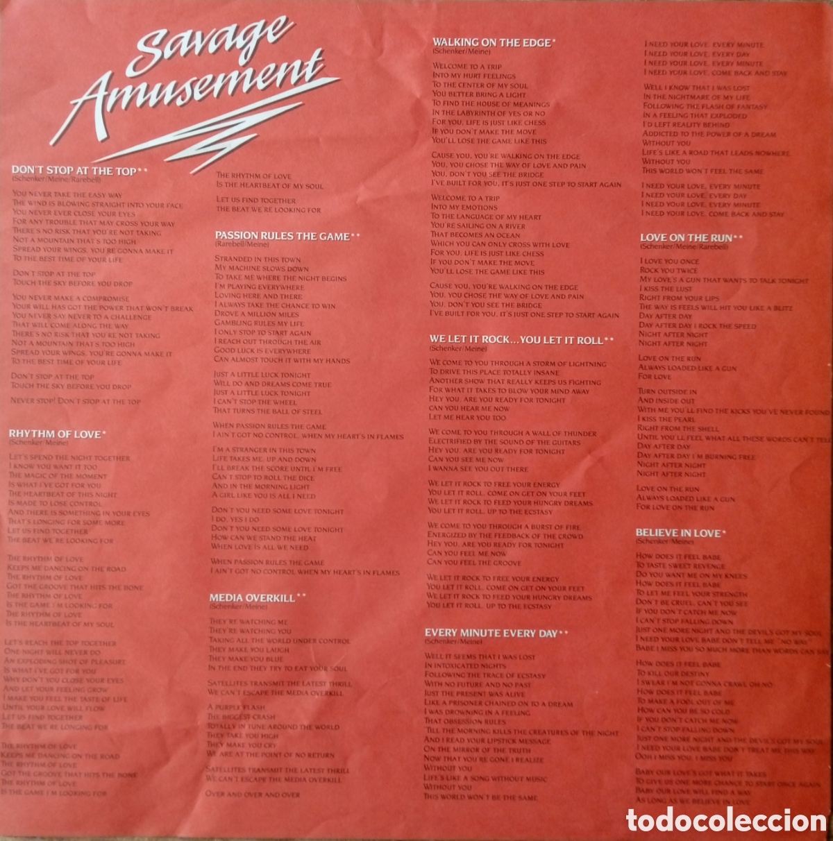 Discos de vinilo: Disco de vinilo Scorpions - Foto 3