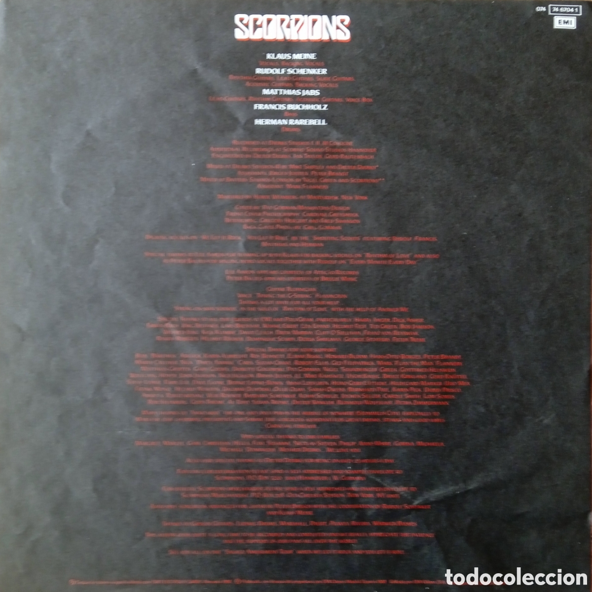 Discos de vinilo: Disco de vinilo Scorpions - Foto 4