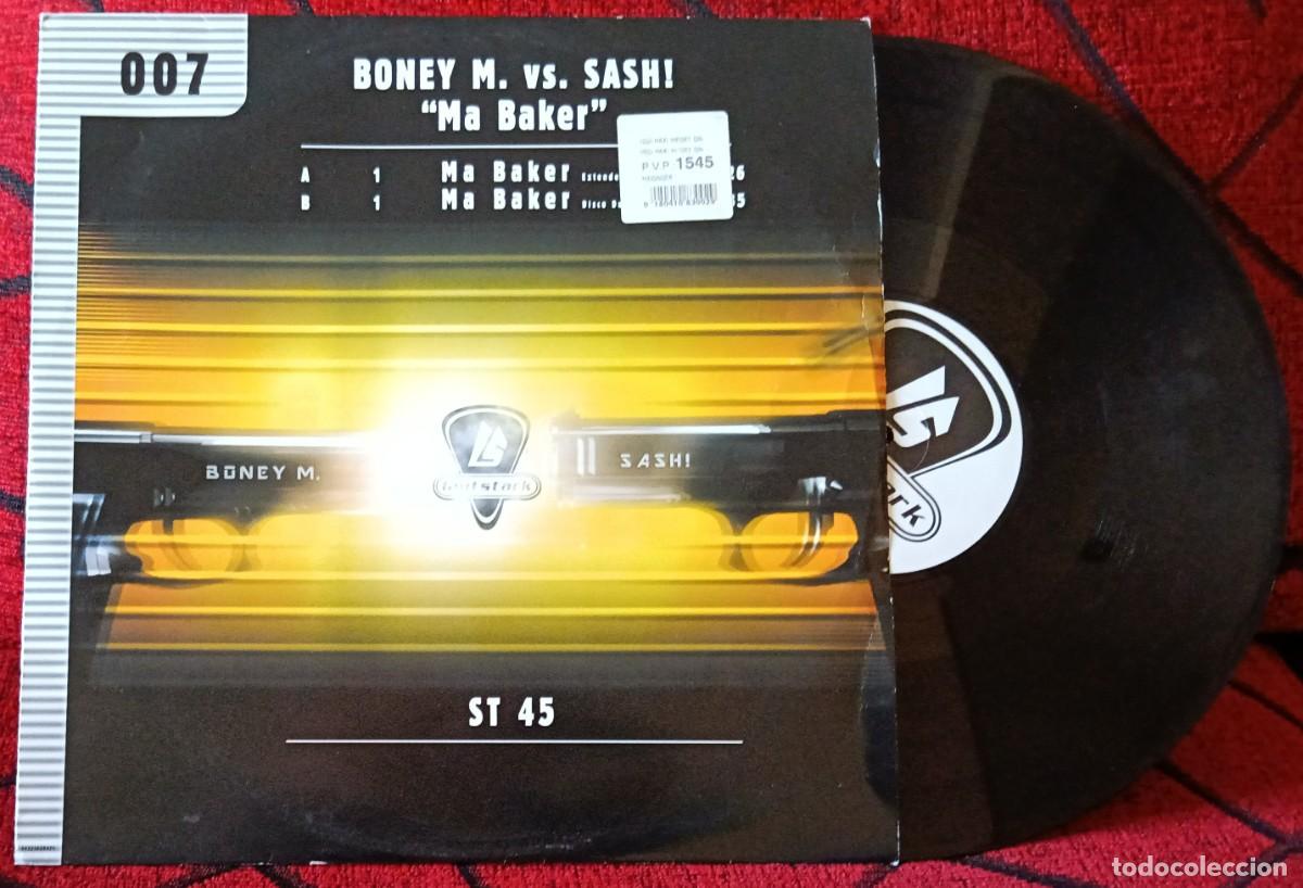Discos de vinilo: BONEY M. Vs. SASH ** Ma Baker ** MAXI SINGLE VINILO 1998 - Foto 1