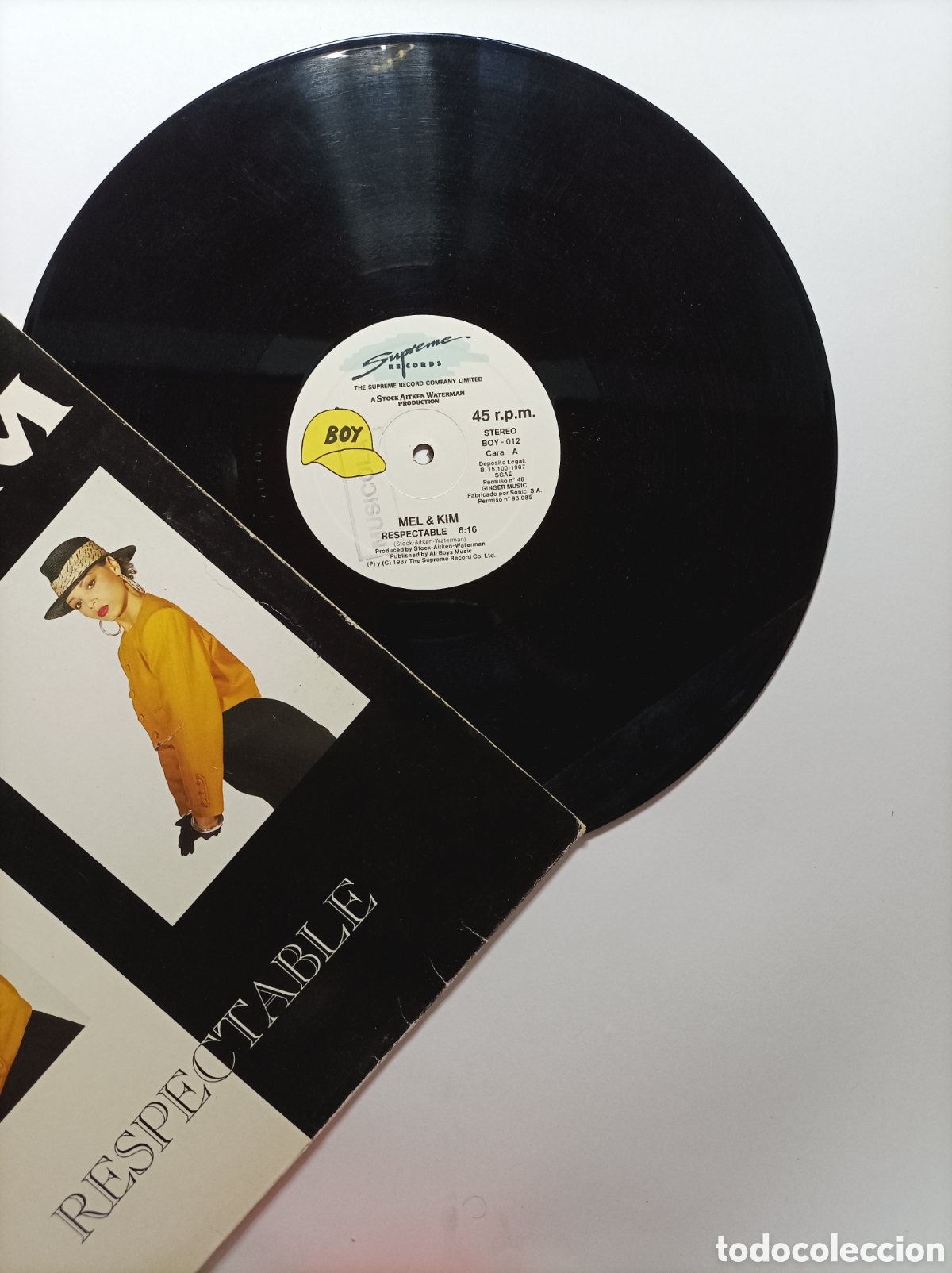 Discos de vinilo: MEL & KIM. RESPECTABLE. BOY. MAXI SINGLE DISCO VINILO. - Foto 3