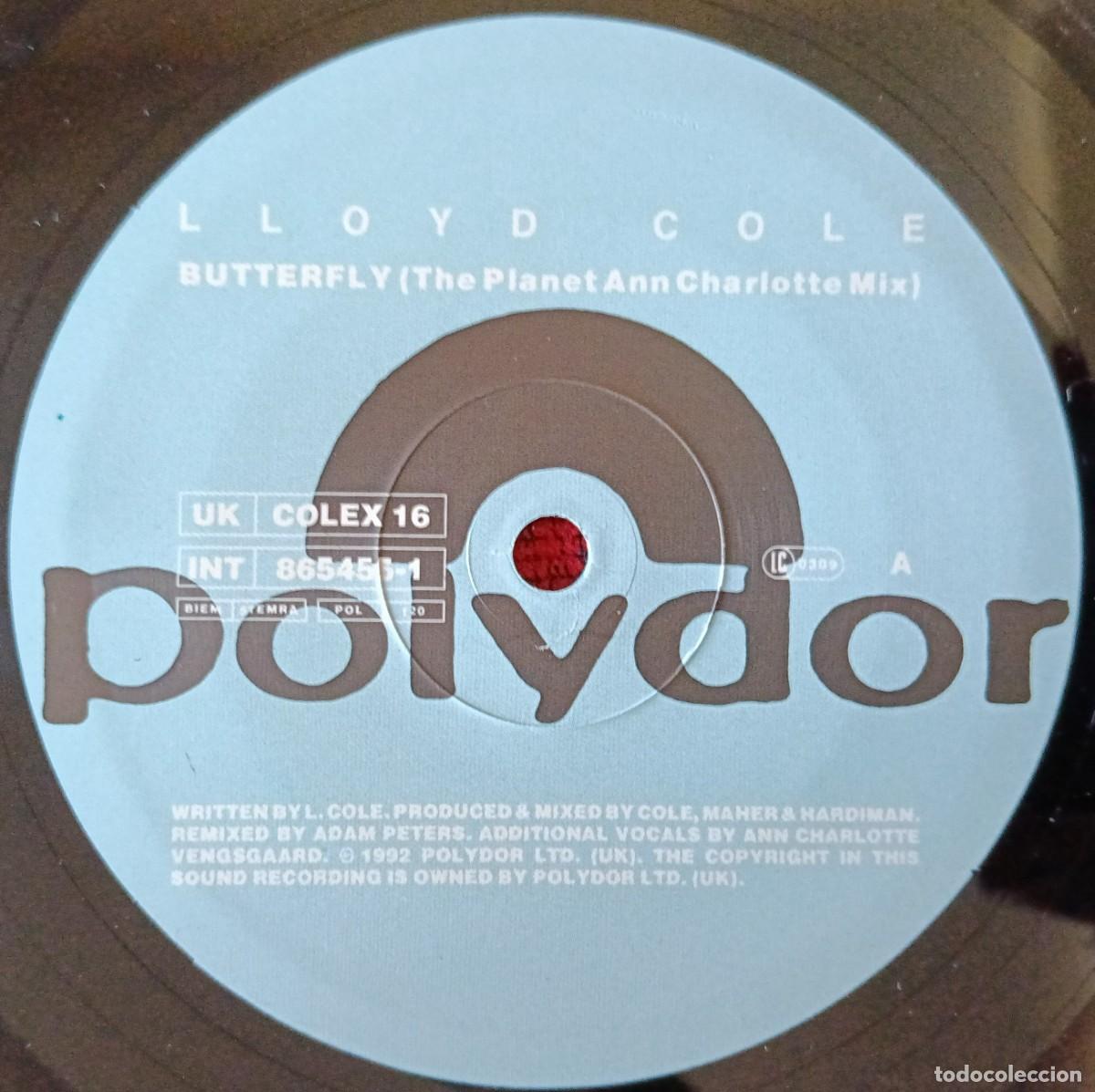 Discos de vinilo: LLOYD COLE ** Butterfly ** MAXI SINGLE VINILO 1992 UK - Foto 3