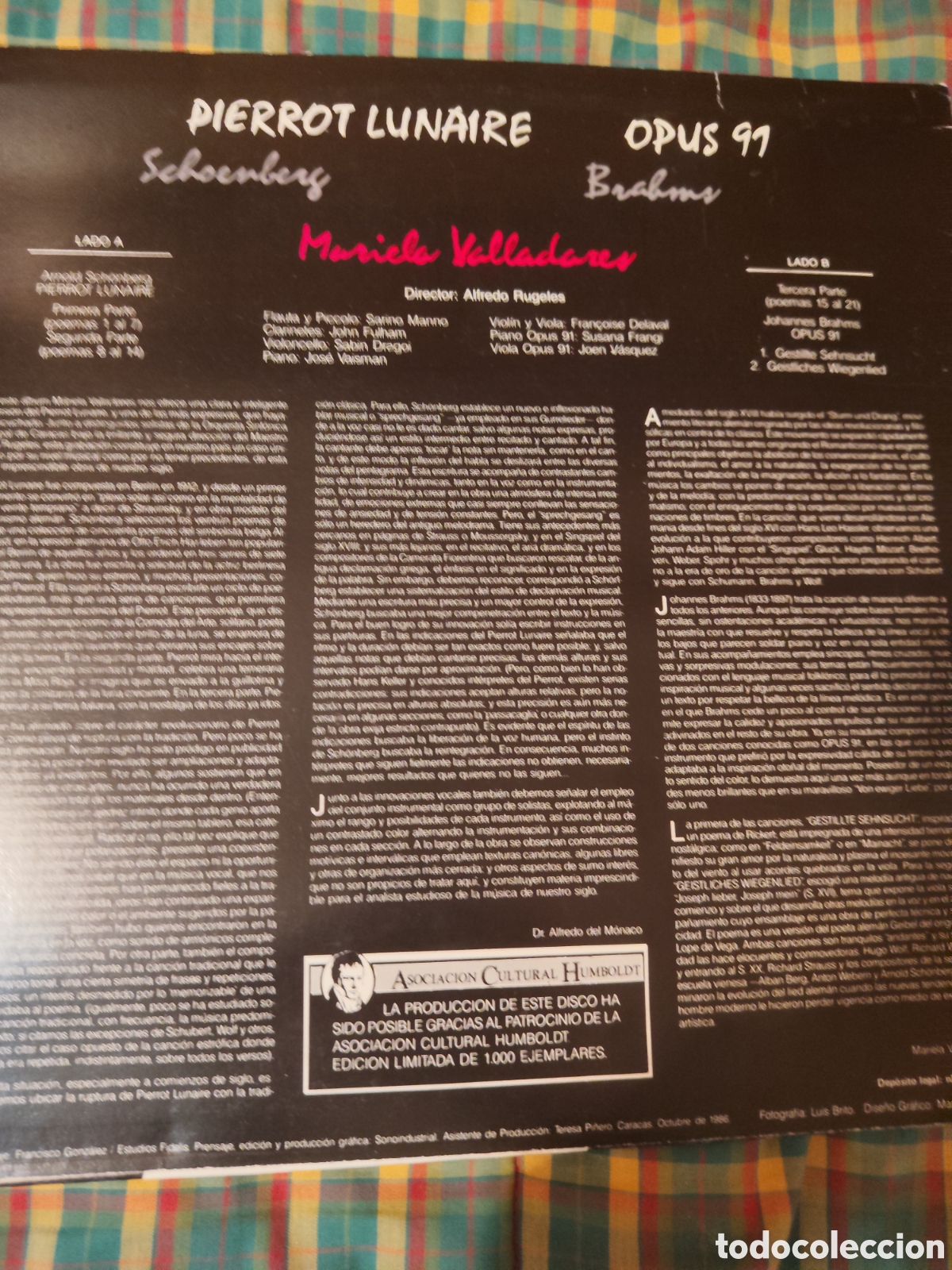Discos de vinilo: Pierrot Lunaire Opus 91 - Foto 2