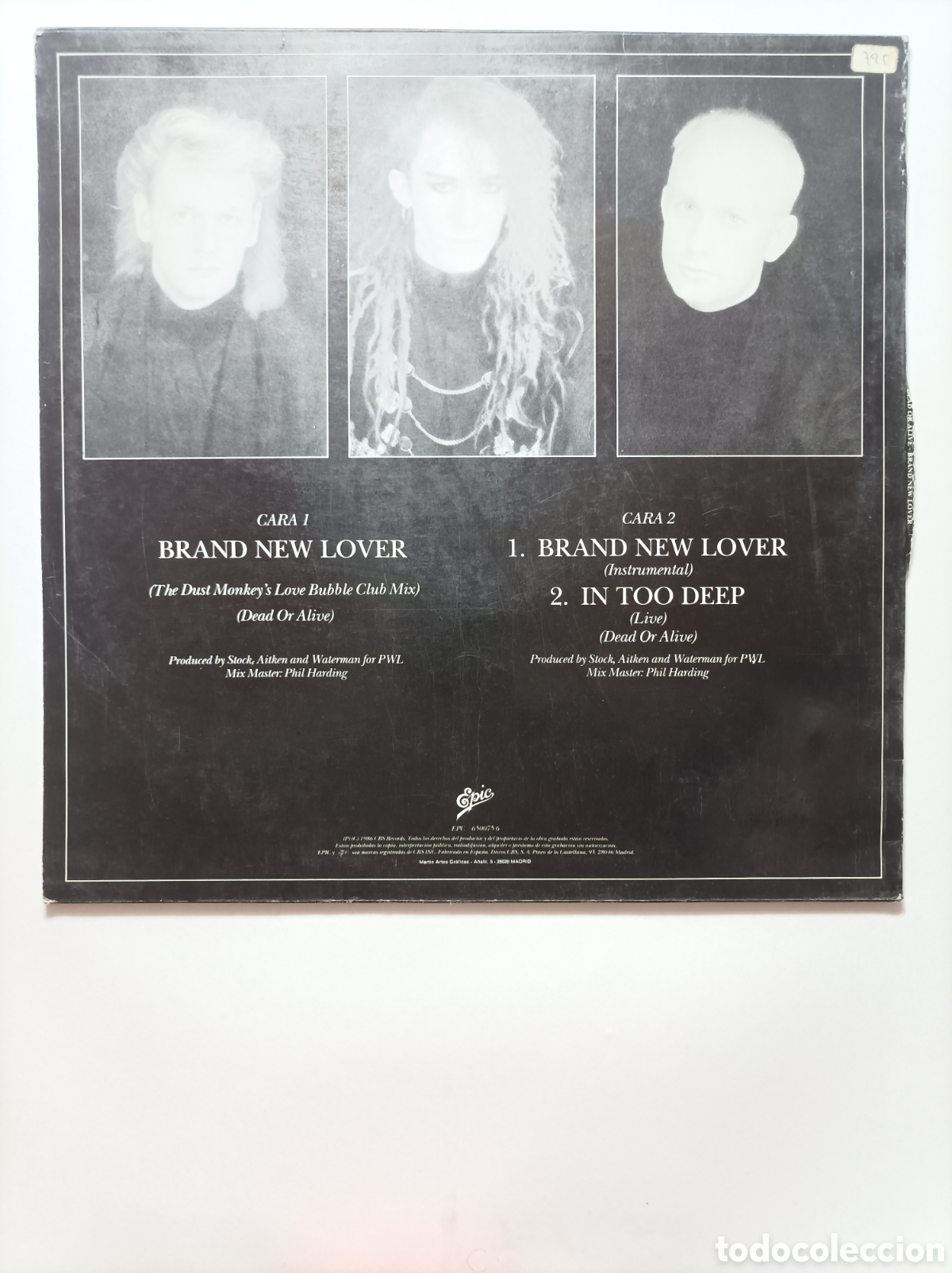 Discos de vinilo: BRAND NEW LOVER. MAXI SINGLE DISCO VINILO. - Foto 2