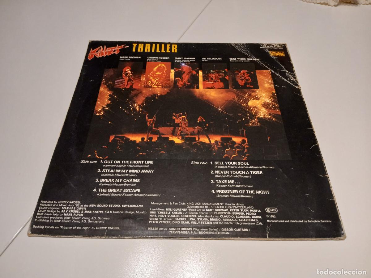 Discos de vinilo: Killer&ndash; Thriller- (1982) LP disco vinilo - Foto 7