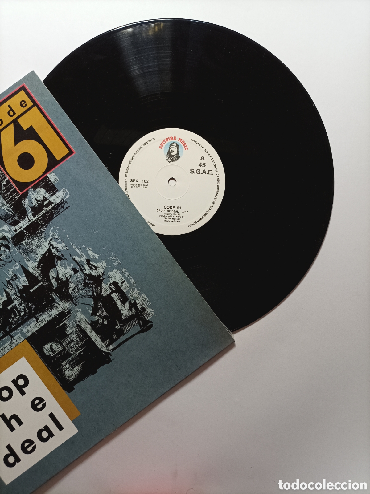 Discos de vinilo: CODE 61. DROP THE DEAL. SPITFIRE MUSIC. 1988. MAXI SINGLE DISCO VINILO. - Foto 3