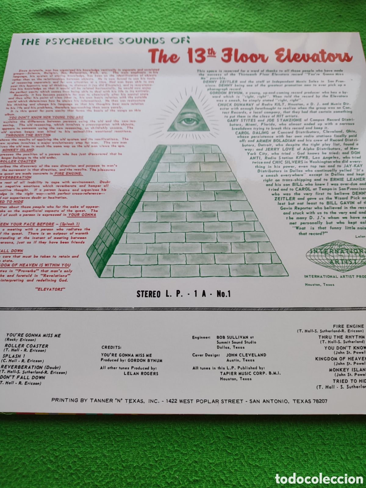 Discos de vinilo: The 13 th Floor Elevators - Same USA - Foto 2