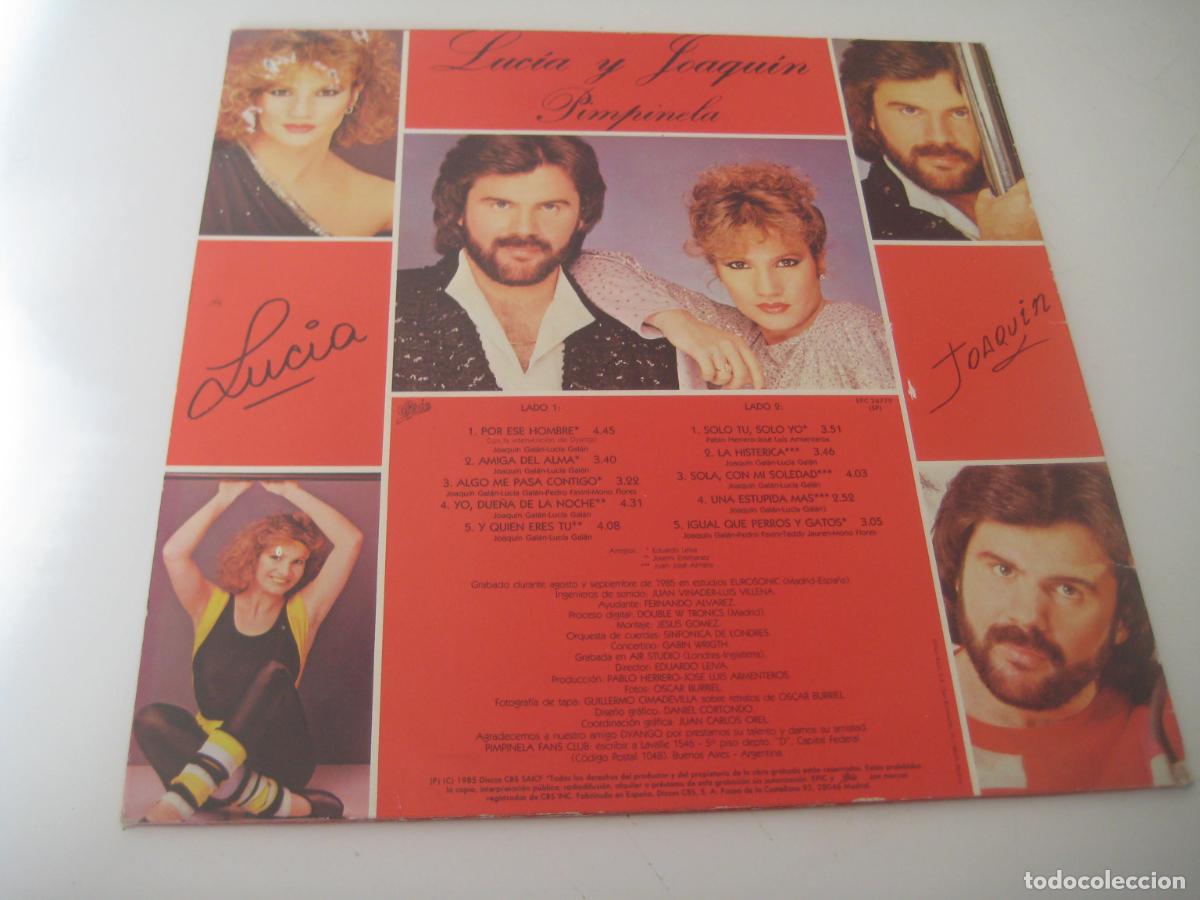 Discos de vinilo: Pimpinela - Lucia y Joaquin LP - Foto 2