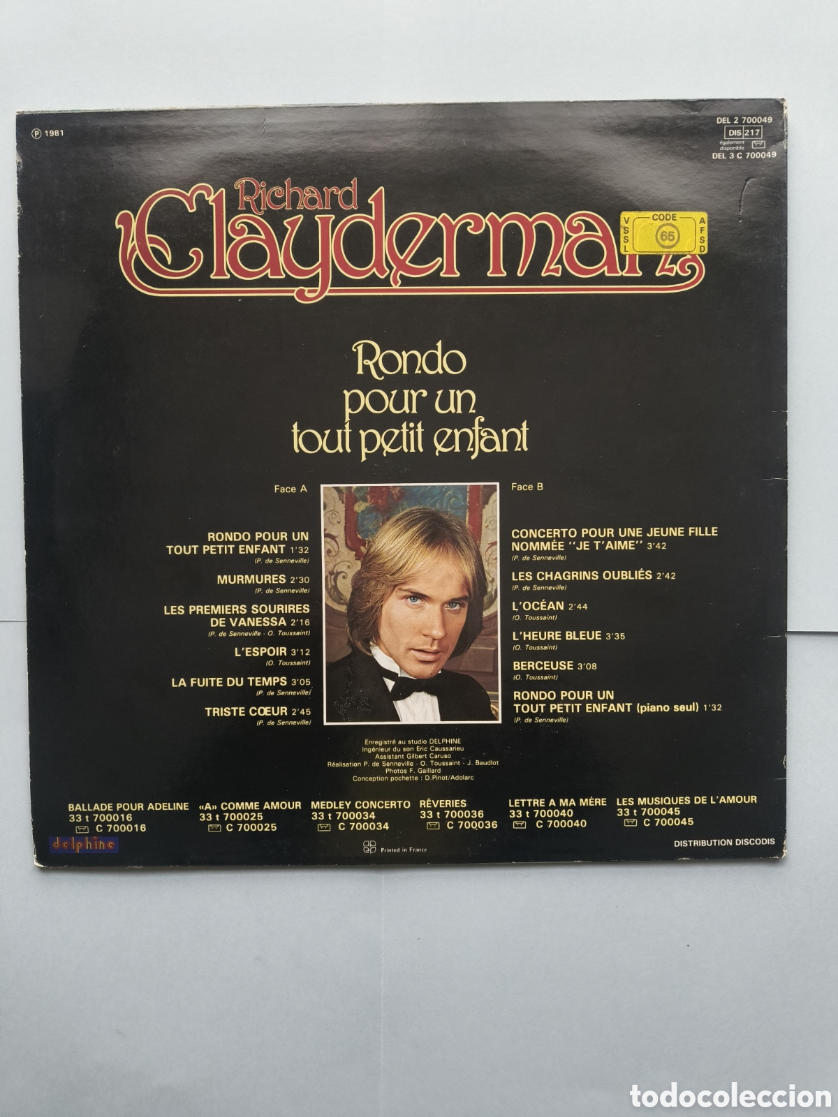 Discos de vinilo: Lote 2 discos de Richard clayderman - Foto 2