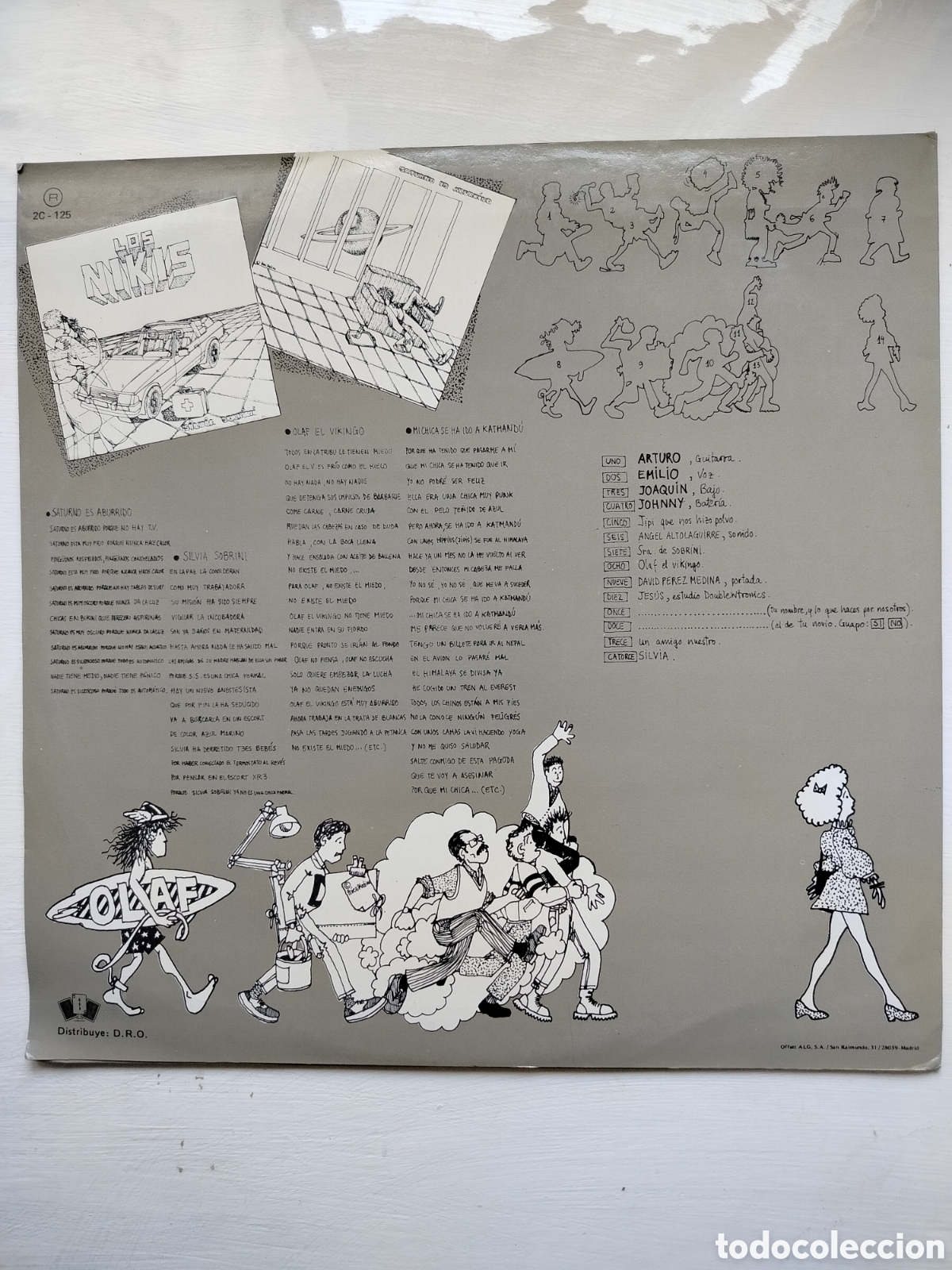 Discos de vinilo: Los Nikis Maxi-Single 45 - Foto 2