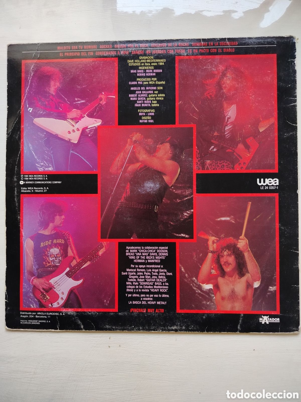 Discos de vinilo: &Aacute;ngeles del Infierno LP - Foto 2