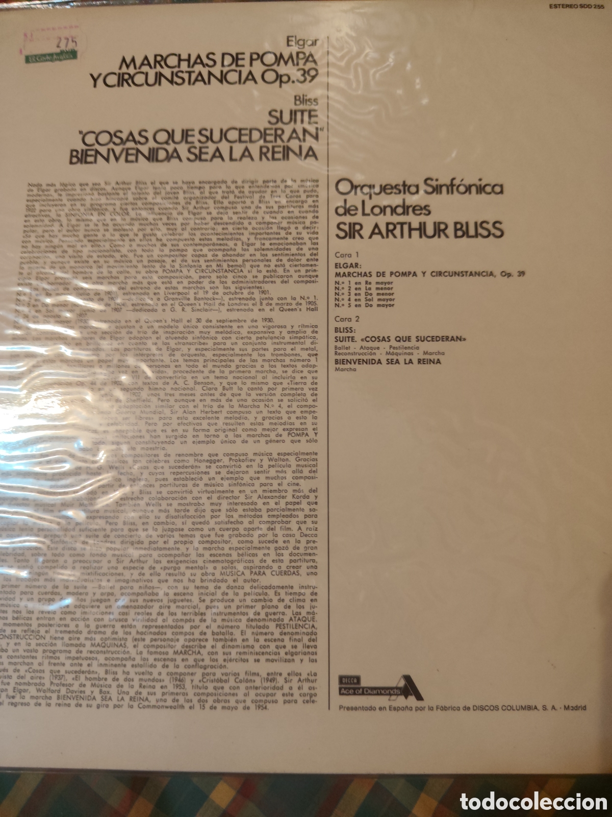 Discos de vinilo: Marchas de Pompa y circunstancia Op. 39 - Foto 2