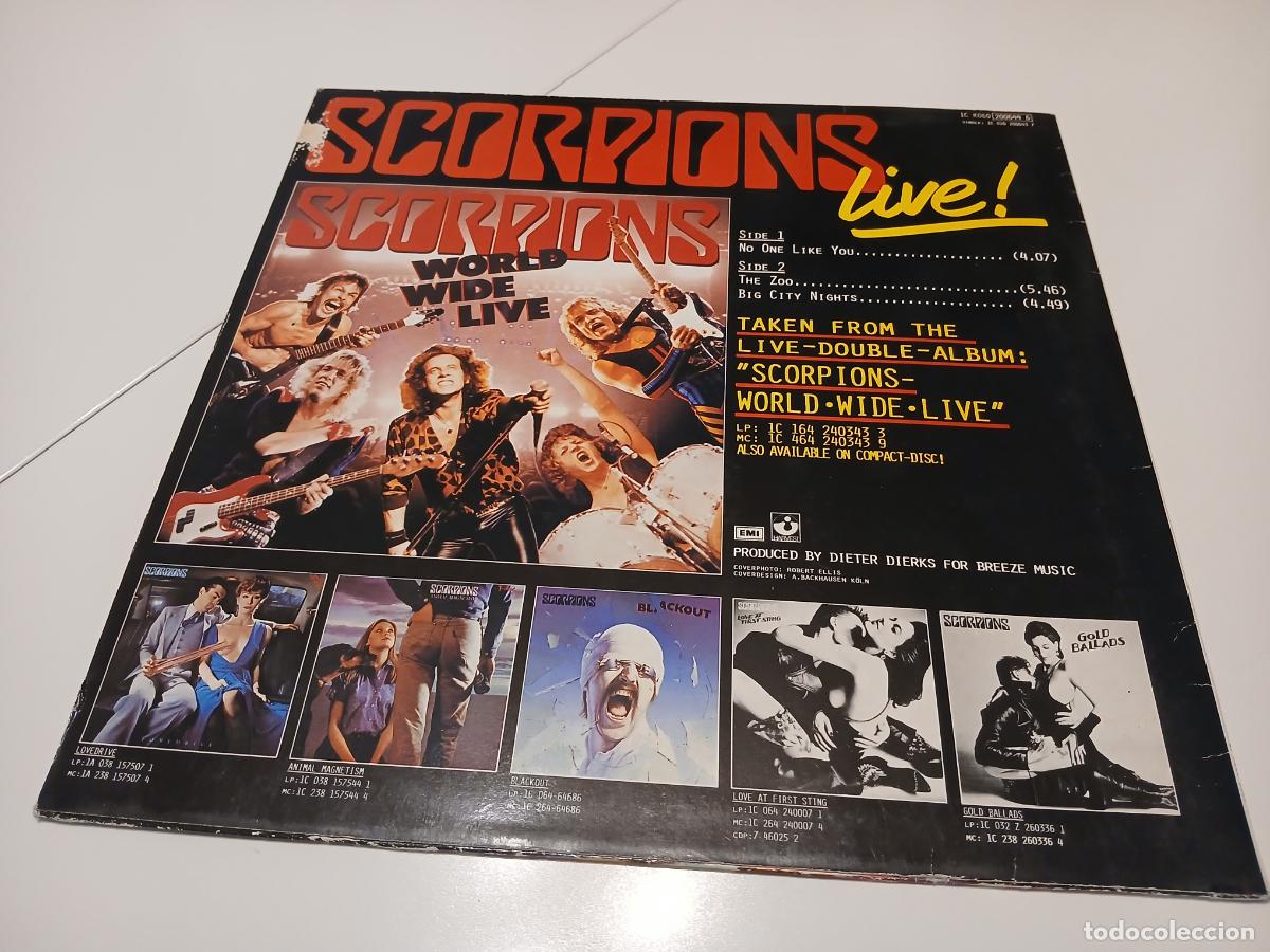 Discos de vinilo: Scorpions &lrm;&ndash; No One Like You- (1985) maxi-single - Foto 8